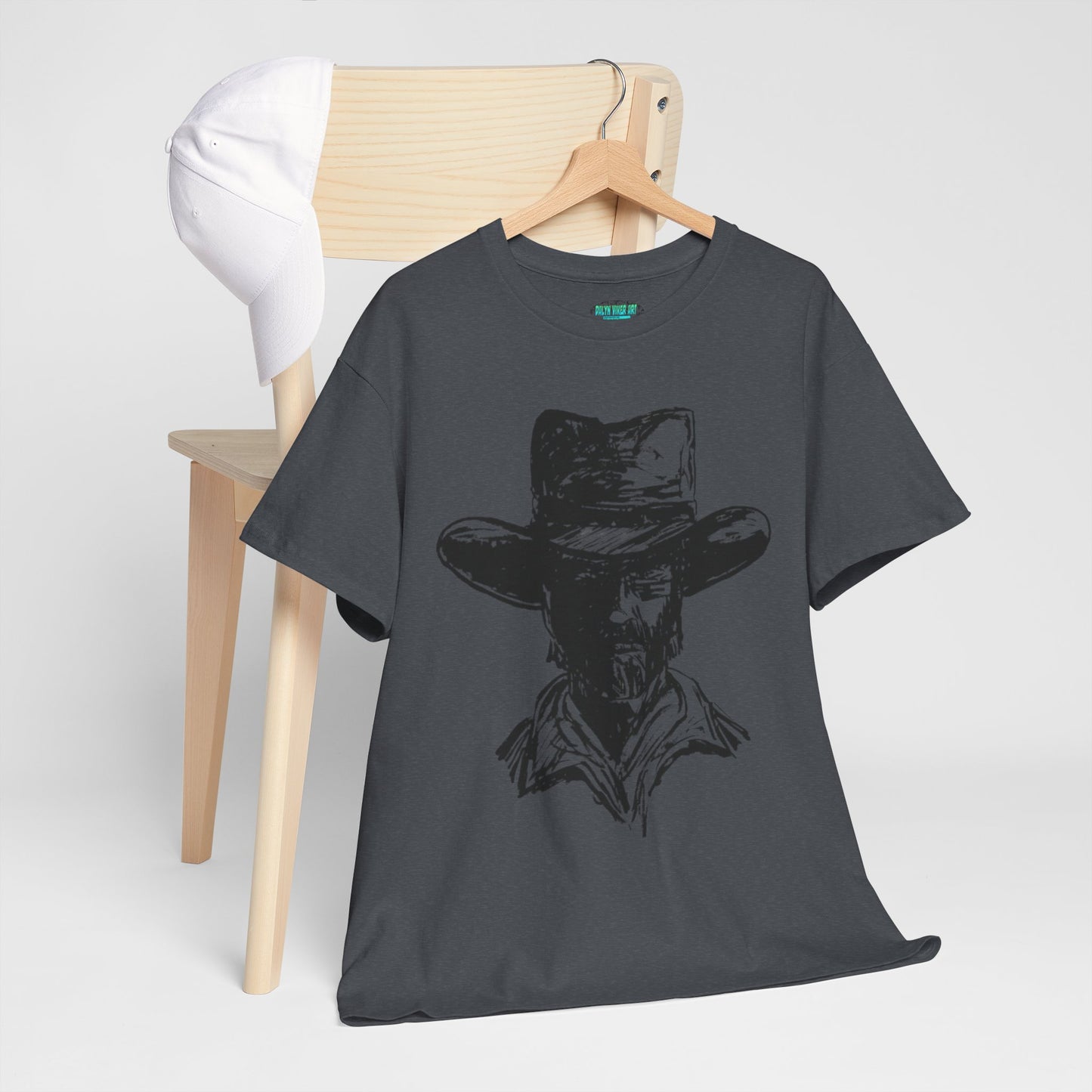 Rustic Cowboy Graphic Unisex Heavy Cotton Tee