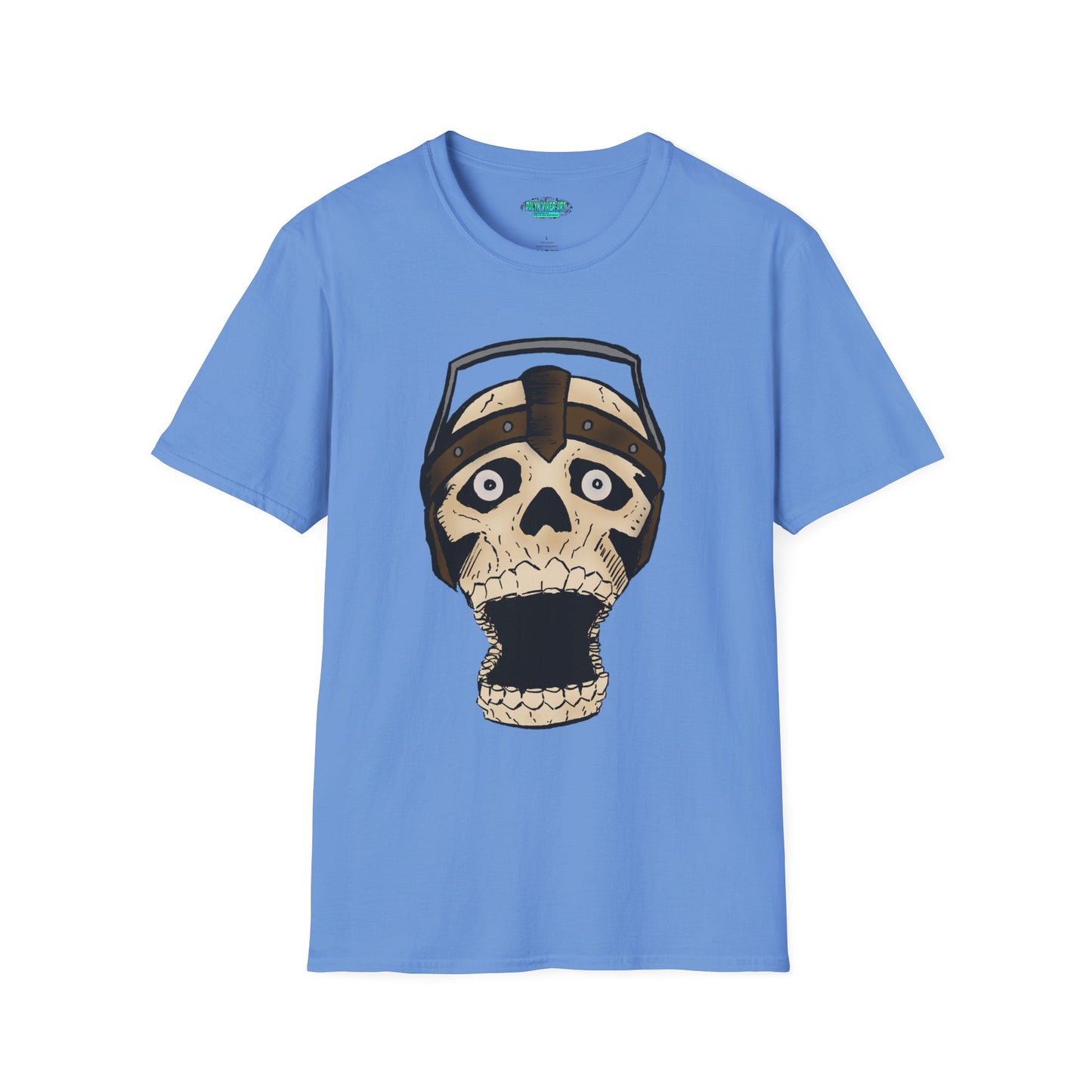 Electric Screaming Skull Unisex Softstyle T-Shirt