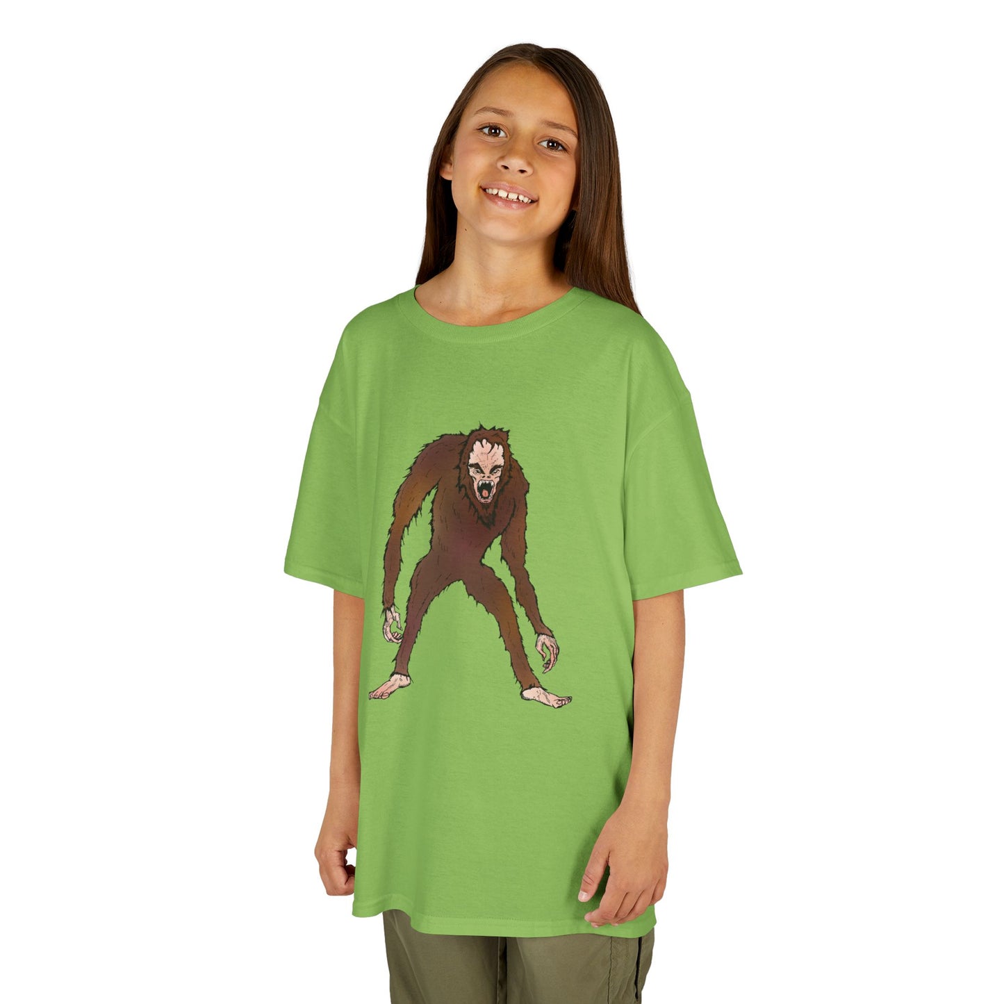 Kids Tee — Playful Sasquatch/Yeti Monster Graphic