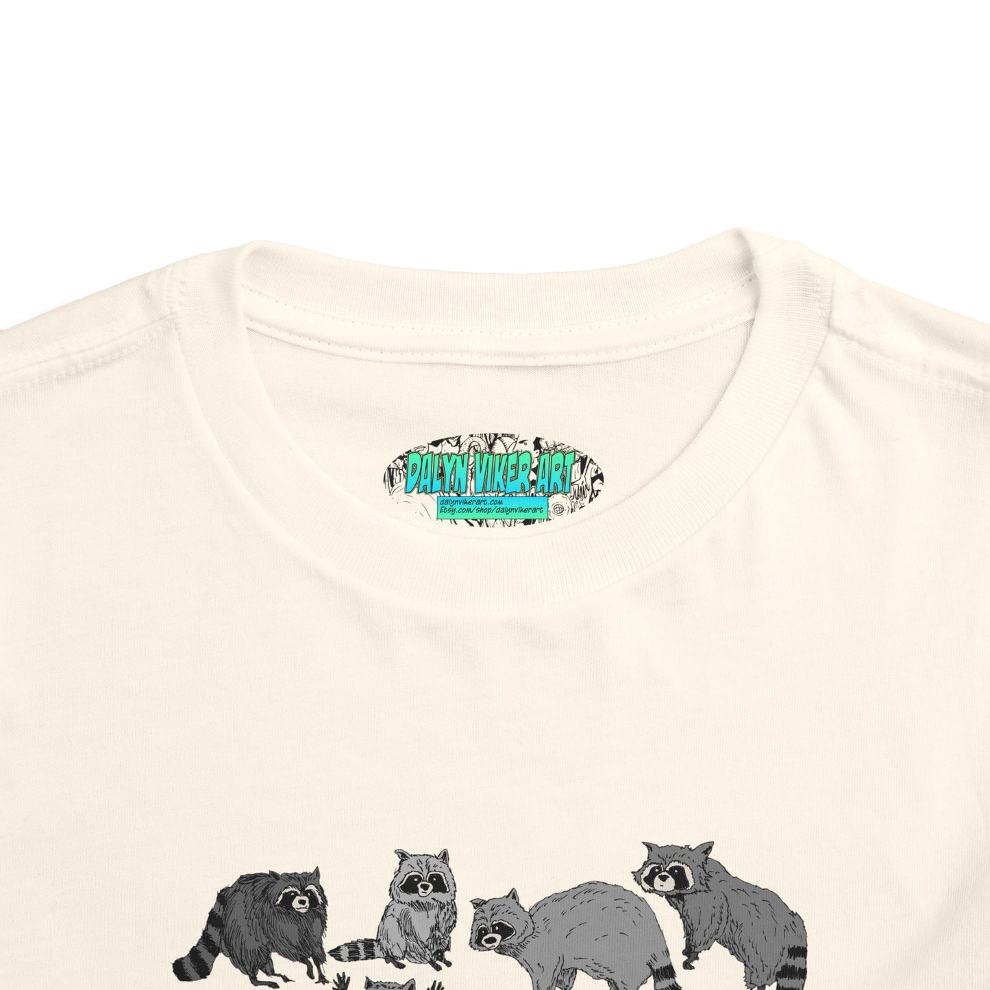 Toddler Tee — Playful Woodland Raccoon Crew Cute Kids Shirt