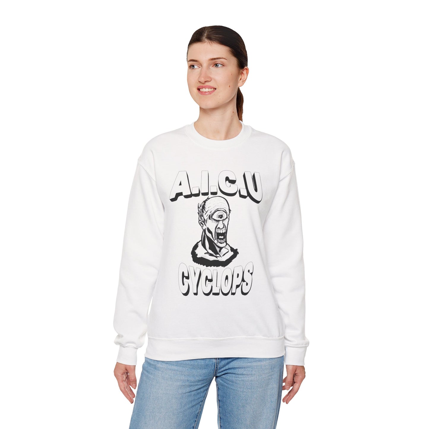 Vintage AICU Cyclops Crewneck Sweatshirt for Unique Style