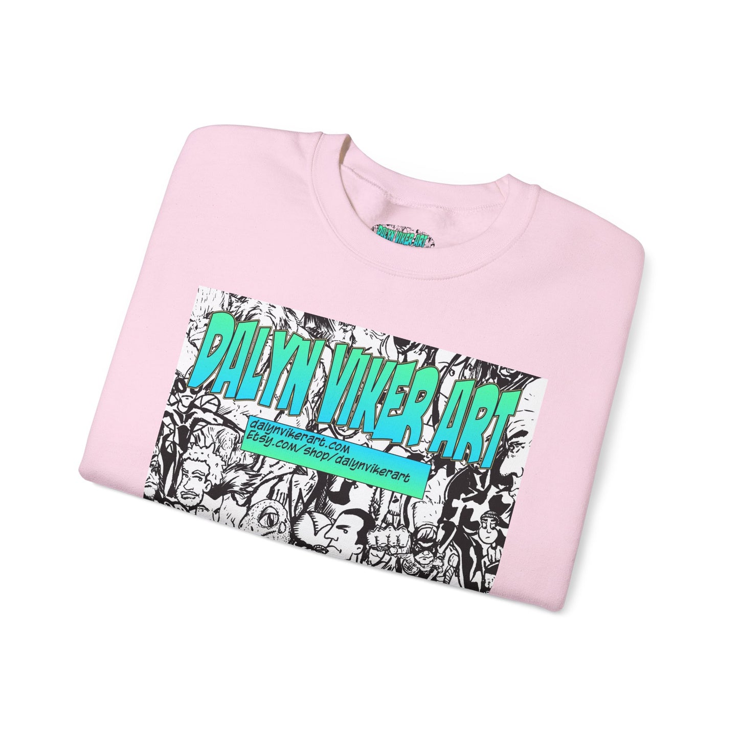 Graphic Art Crewneck Sweatshirt - Dalyan Viker Art Edition