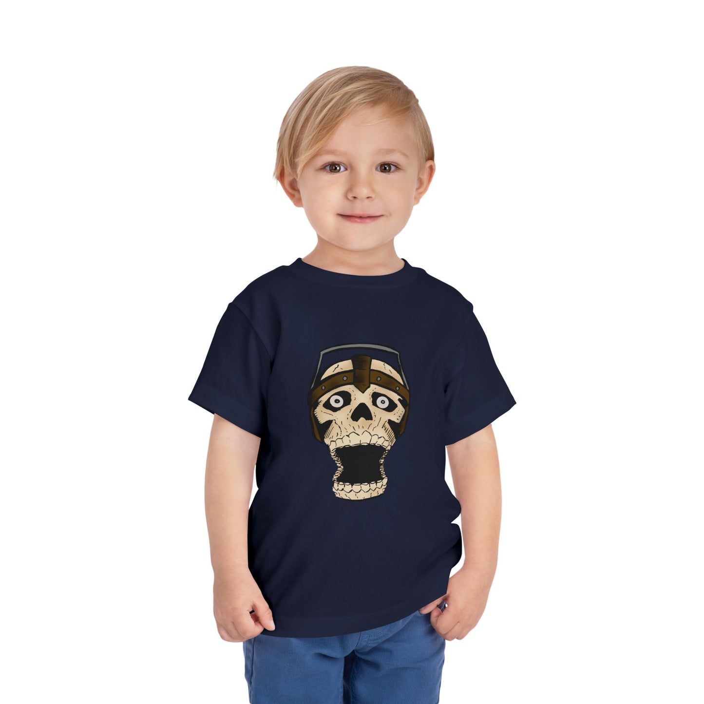 Toddler Tee — Playful Screaming Skull Graphic Kids' Shirt