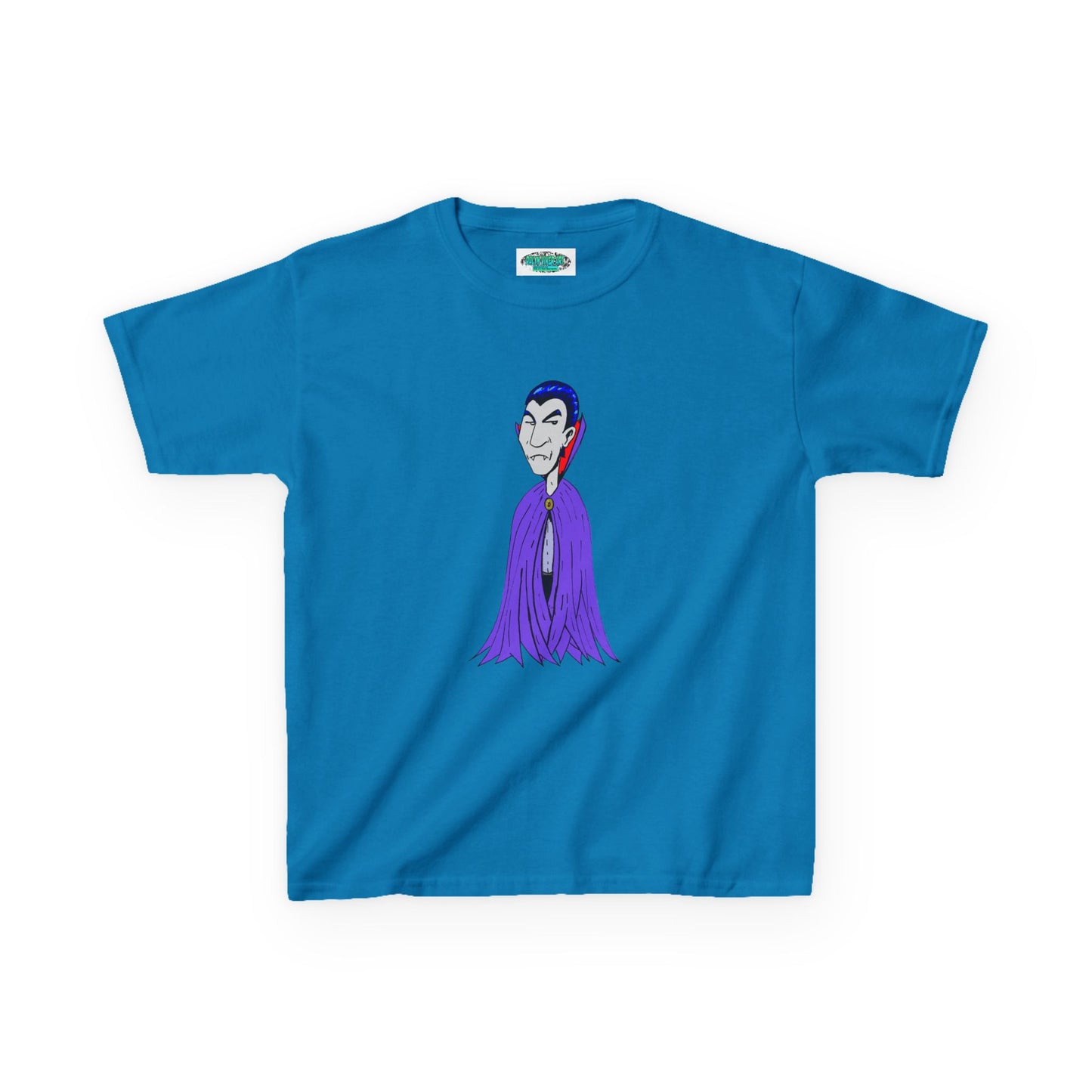 Kids Vampire T-Shirt — Cute Purple Dracula Tee for Halloween