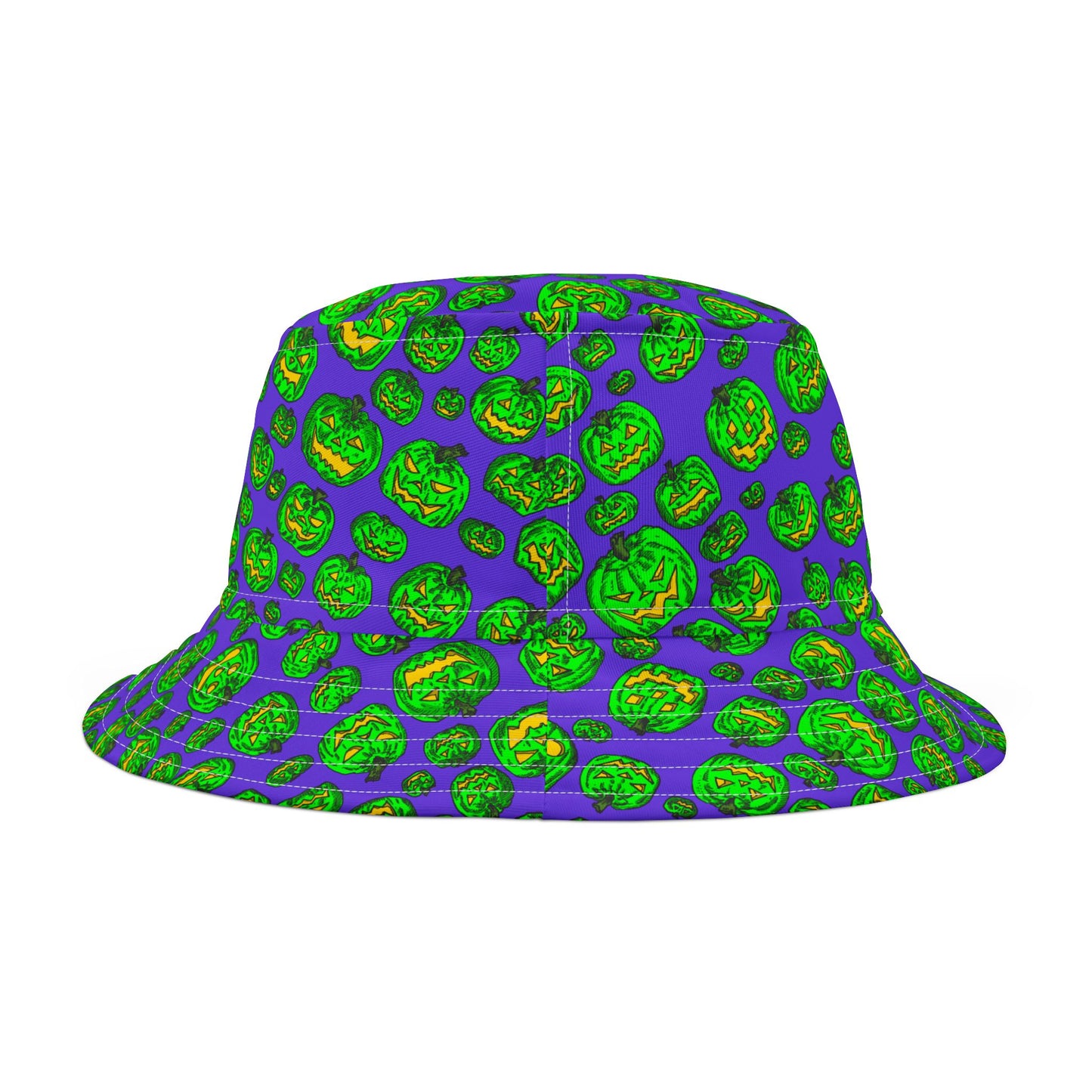 Vibrant Halloween Bucket Hat, Fun Fall Accessory, Trendy Pumpkin Hat, Festival Gear, Unique Costume Hat