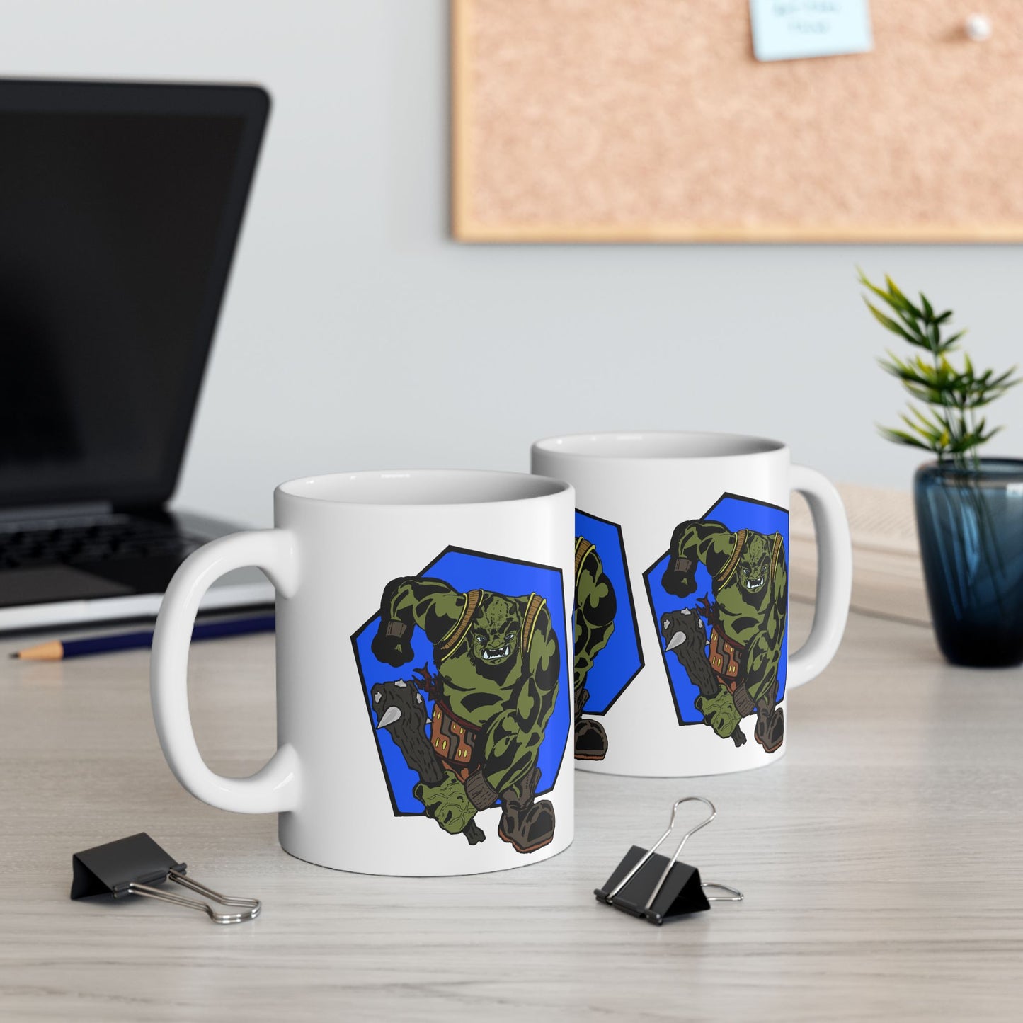 Running Ogre Ceramic Mug, (11oz)