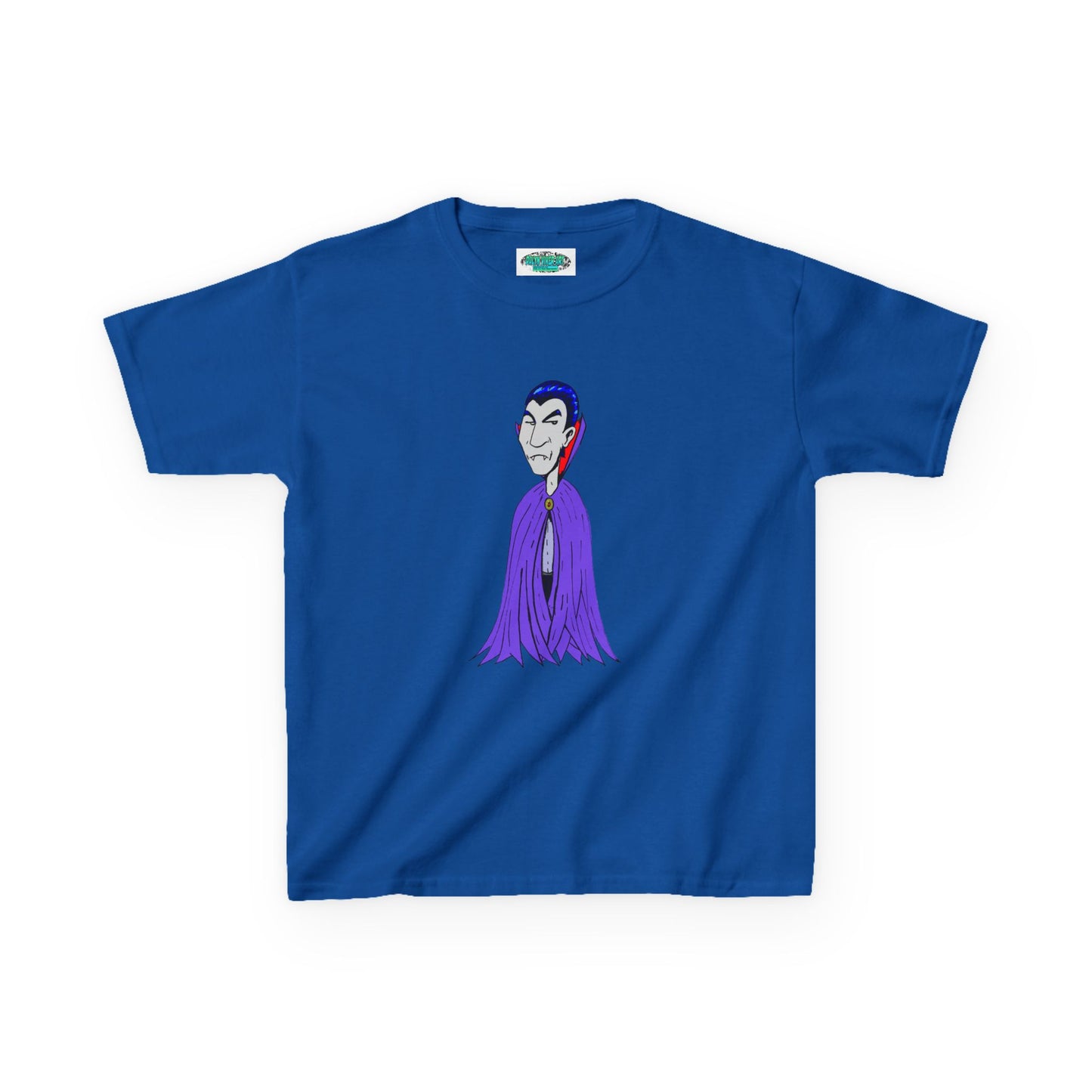 Kids Vampire T-Shirt — Cute Purple Dracula Tee for Halloween