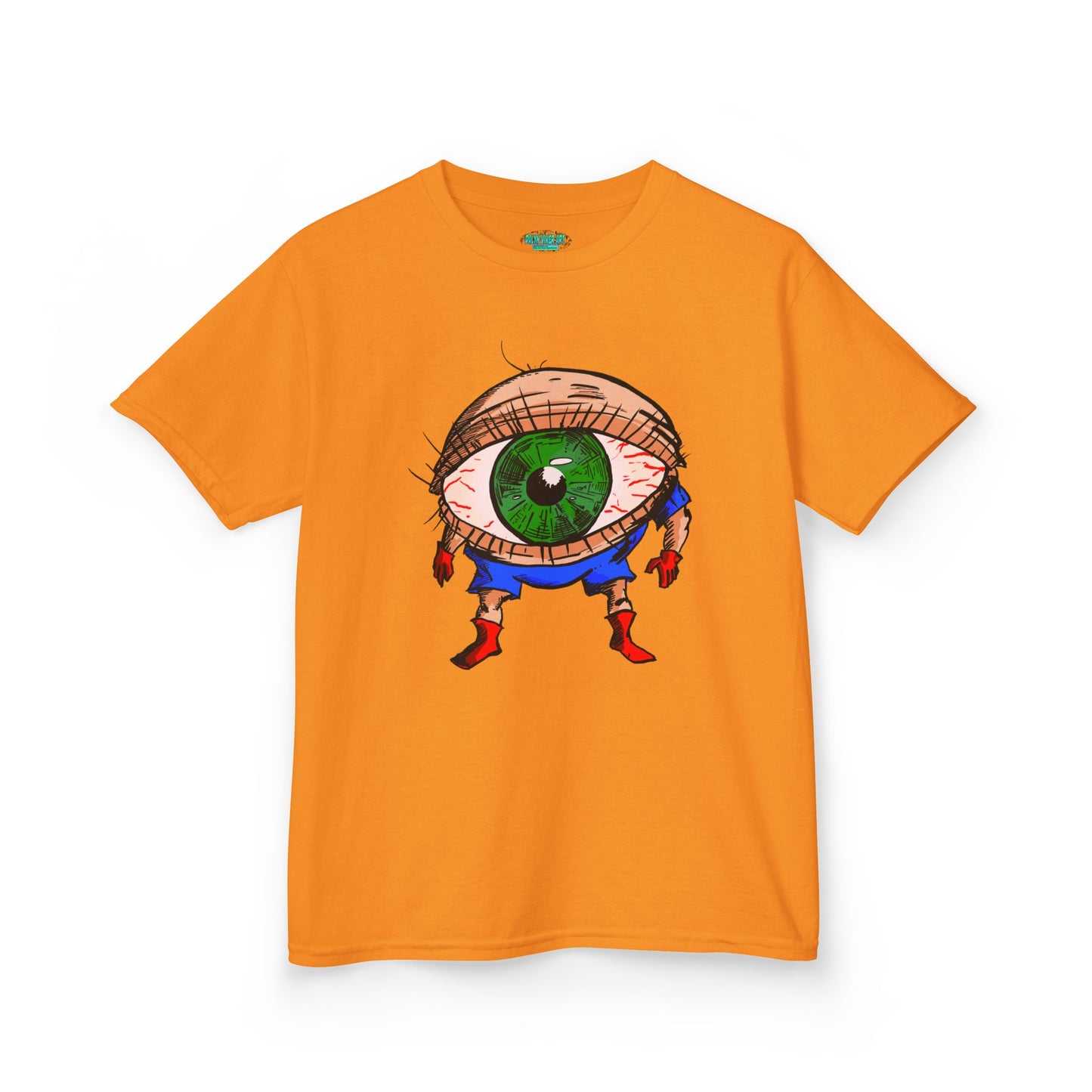 Terrif-EYE-ing Whimsical Kids Heavy Cotton Tee with Eye Design