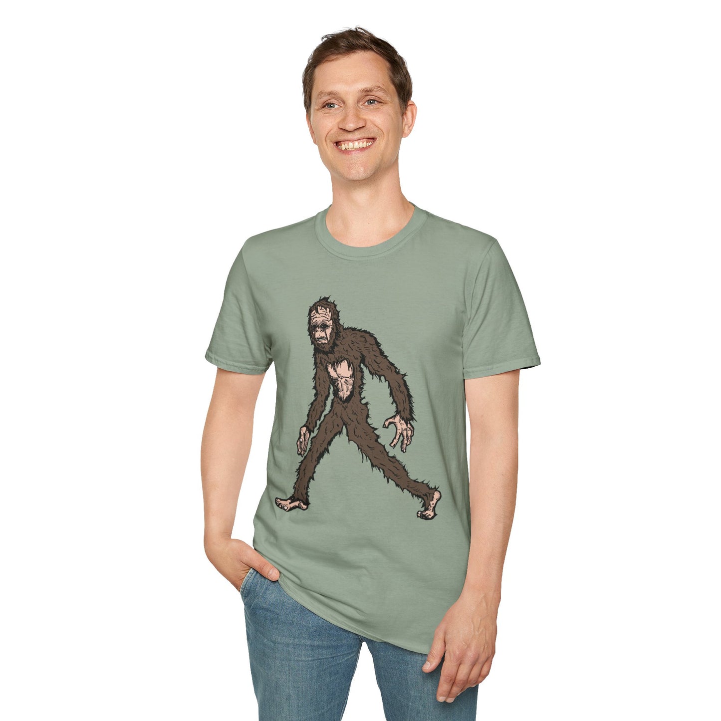 Bigfoot Stroll Unisex Softstyle T-Shirt