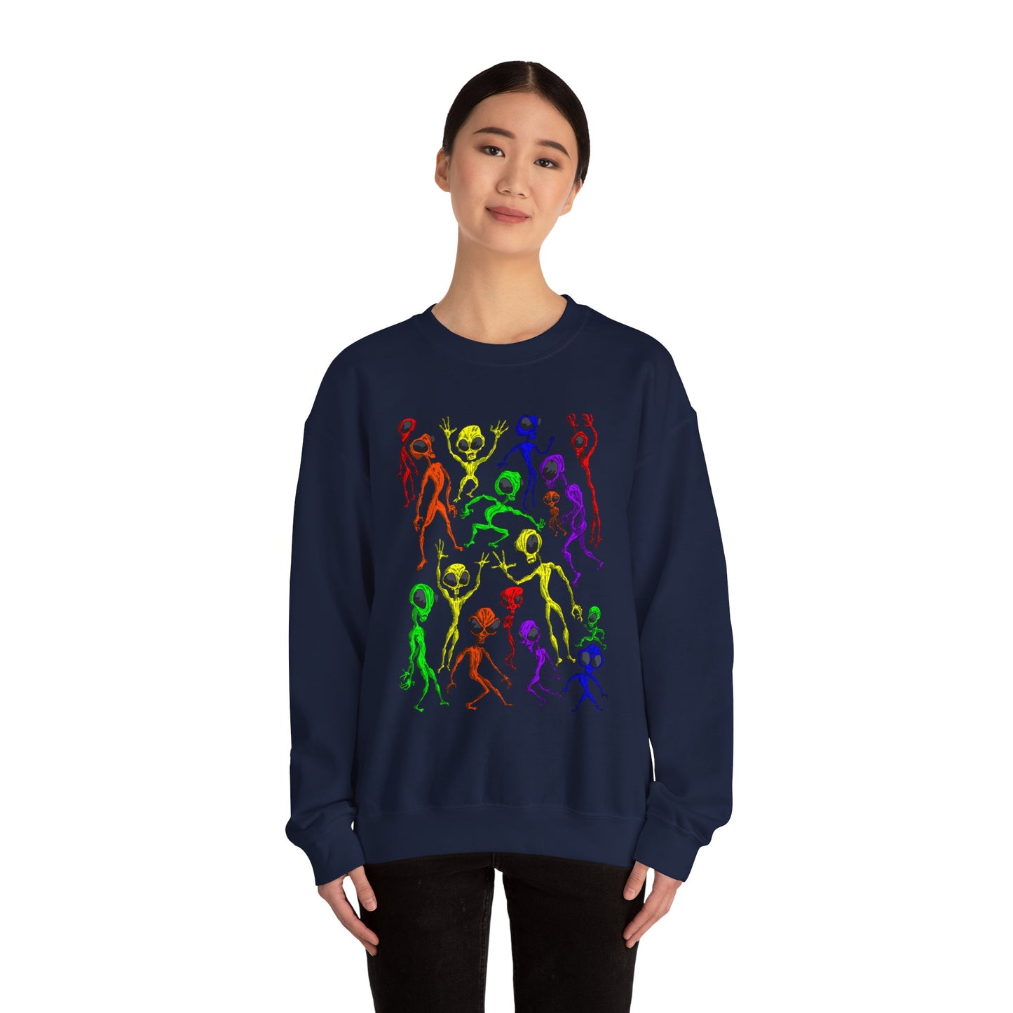 Alien Dance Party Crewneck Sweatshirt