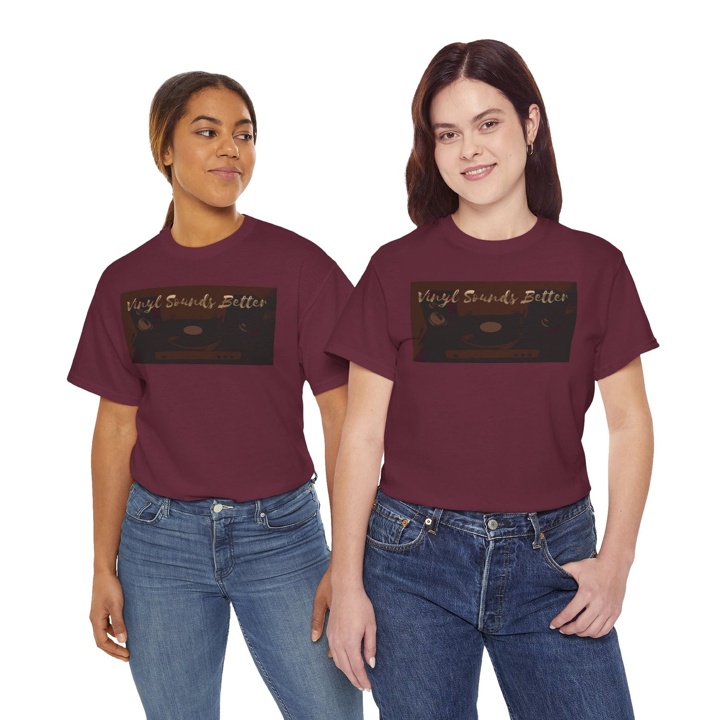 Vinyl Sounds Better T-Shirt — Retro Record Player Tee for Music Lovers
