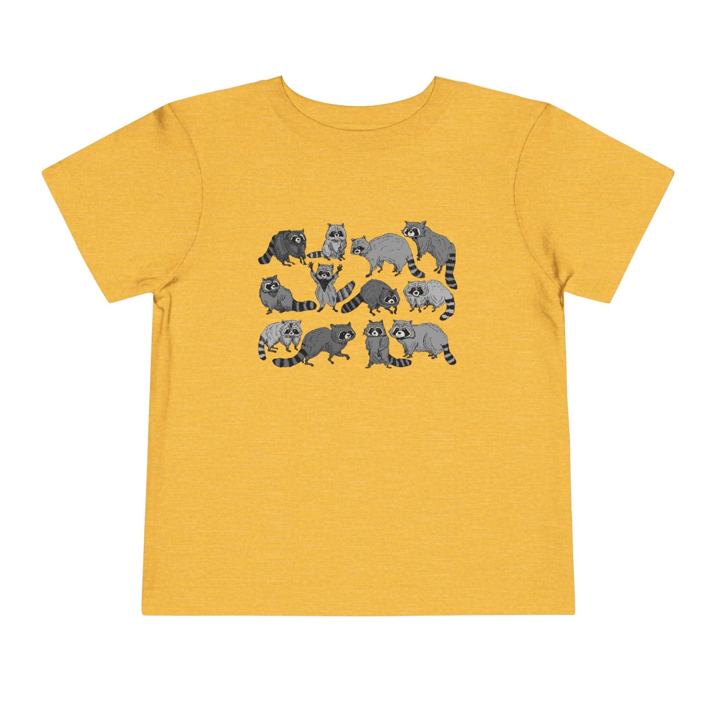 Toddler Tee — Playful Woodland Raccoon Crew Cute Kids Shirt