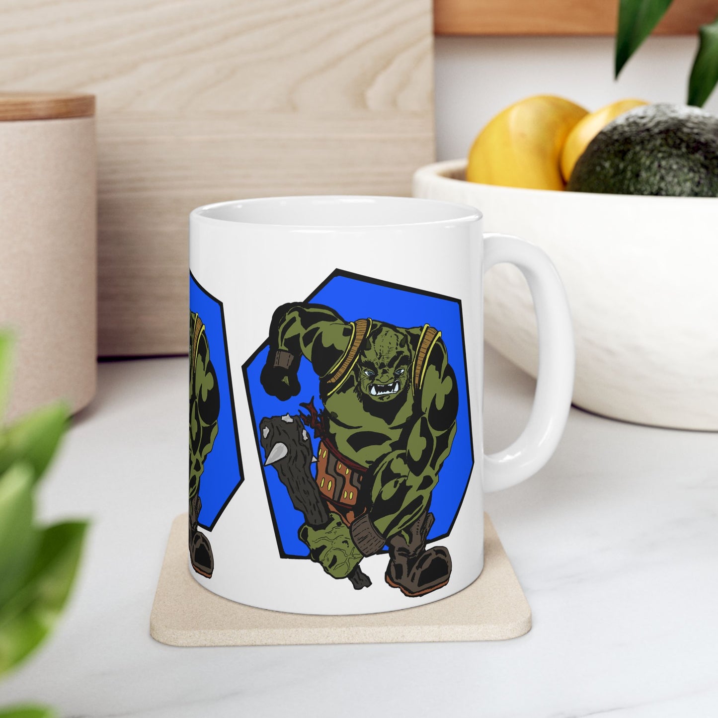 Running Ogre Ceramic Mug, (11oz)