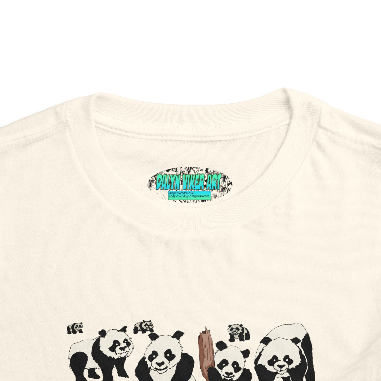 Panda Faces Toddler Tee — Cute Cartoon Panda Print