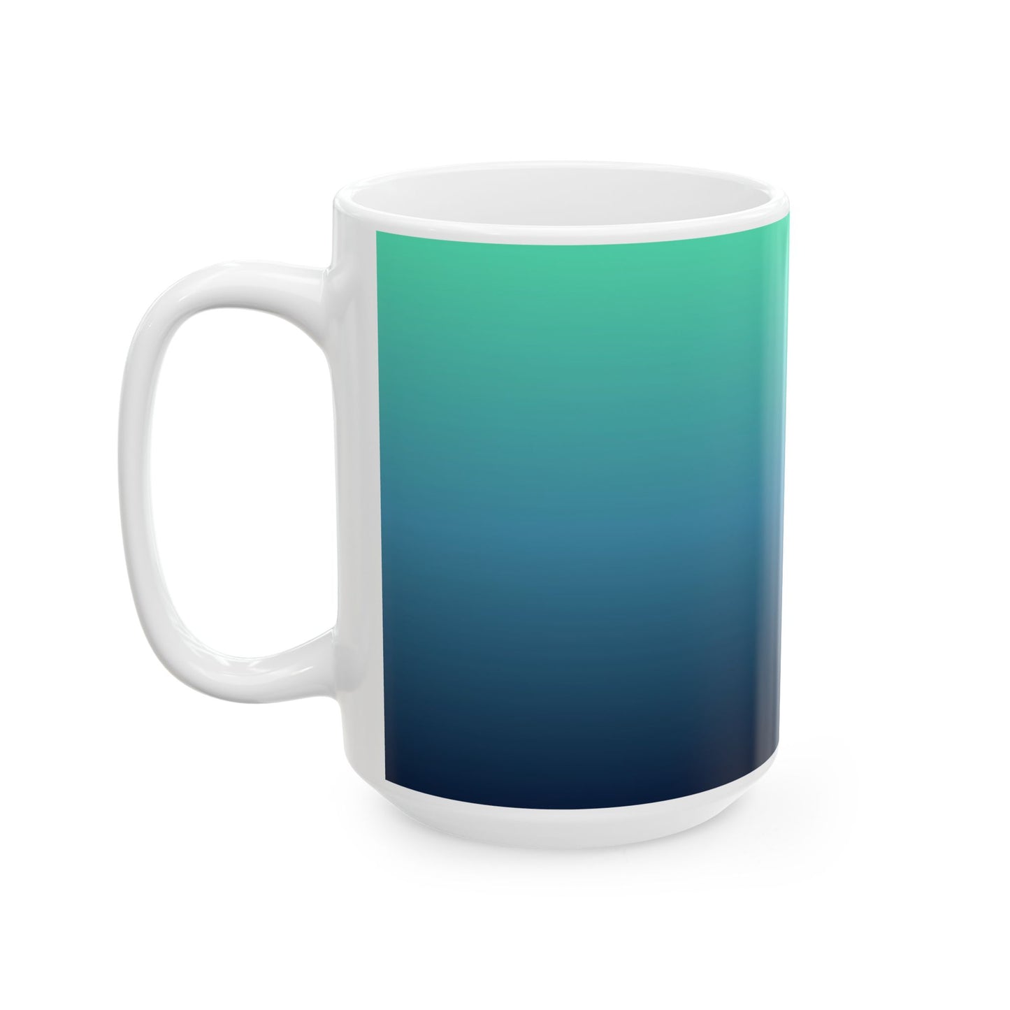 Harley Hammerhead Shark Gradient Ceramic Mug — Cute Hammerhead Coffee Cup (11oz & 15oz)