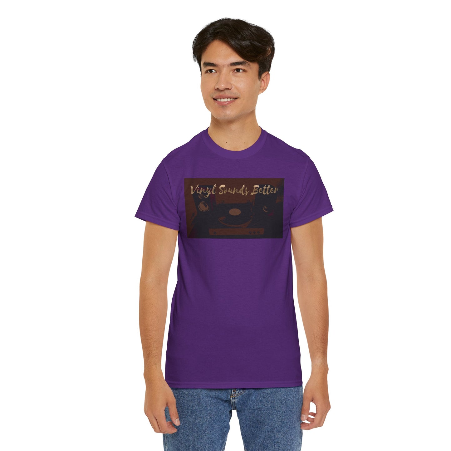 Vinyl Sounds Better T-Shirt — Retro Record Player Tee for Music Lovers