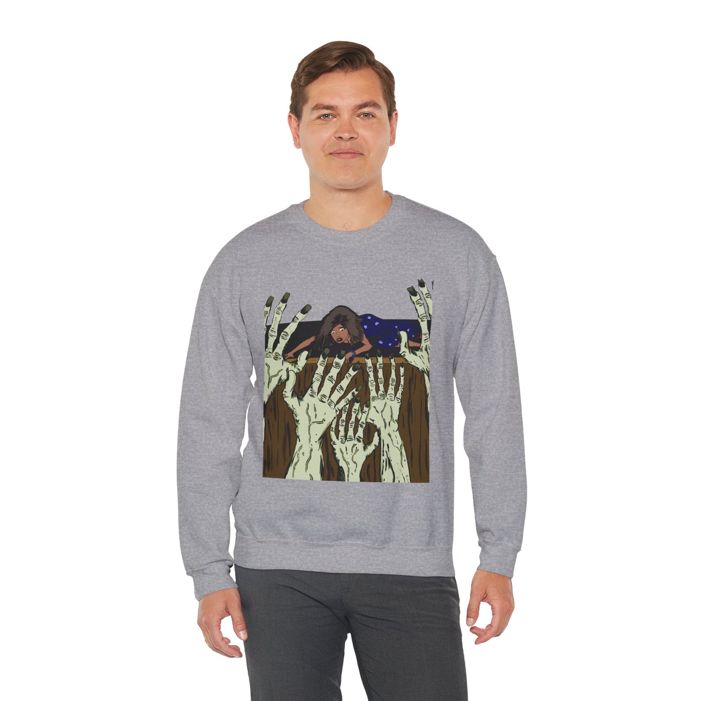 Haunting Hands Crewneck Sweatshirt - Unisex Heavy Blend™