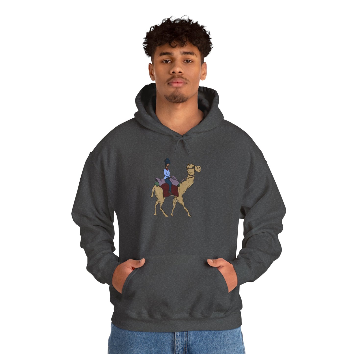 Camel Ride Hoodie, Cozy Unisex Pullover Sweatshirt, Fun Animal Lover Gift, Perfect for Travel & Adventure Enthusiasts