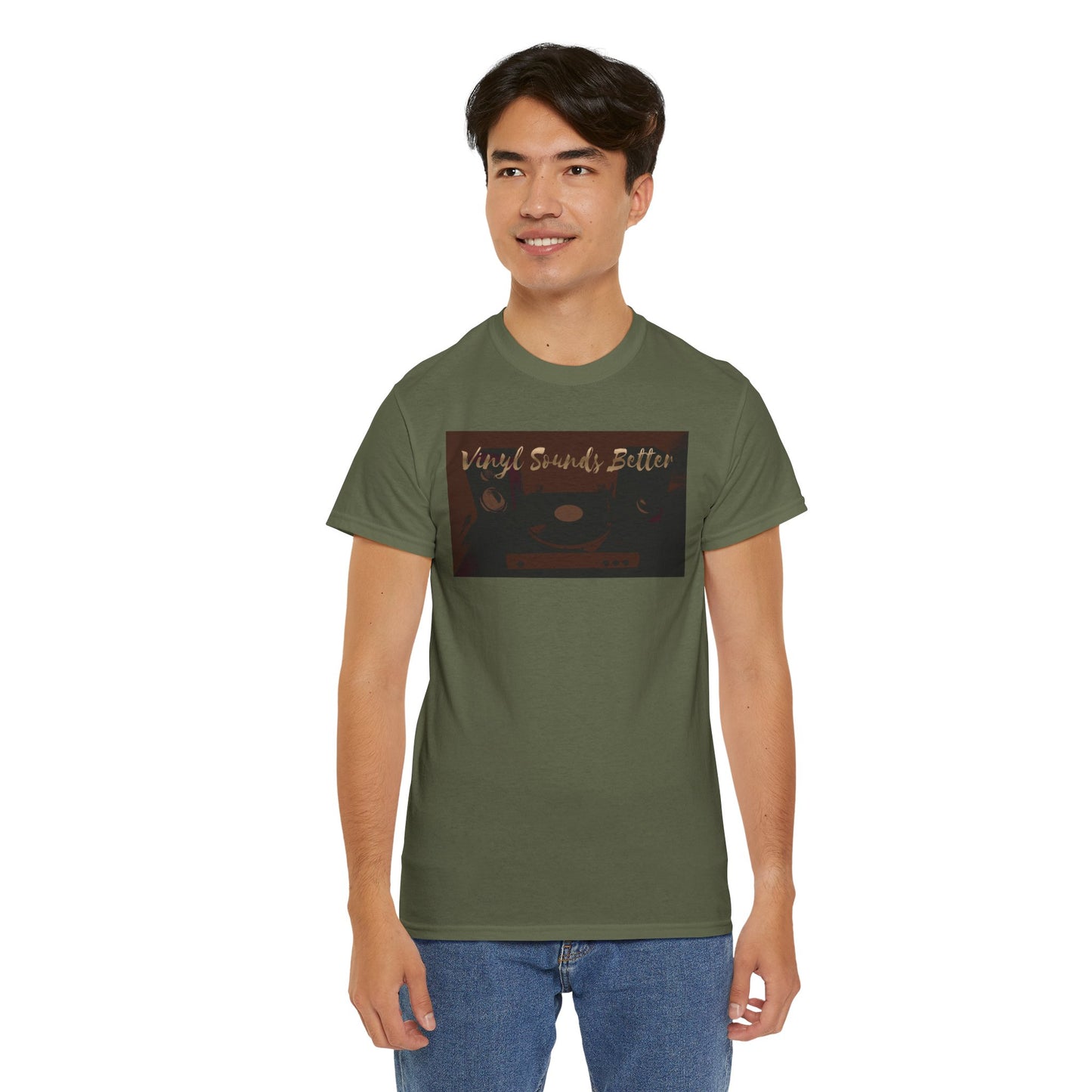 Vinyl Sounds Better T-Shirt — Retro Record Player Tee for Music Lovers