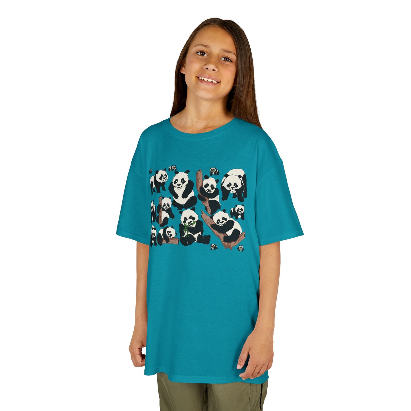 Panda Paradise Kids Tee, Cute Animal T-Shirt, Children's Gift, Birthday Present, Summer Wear, Eco-Friendly Fashion