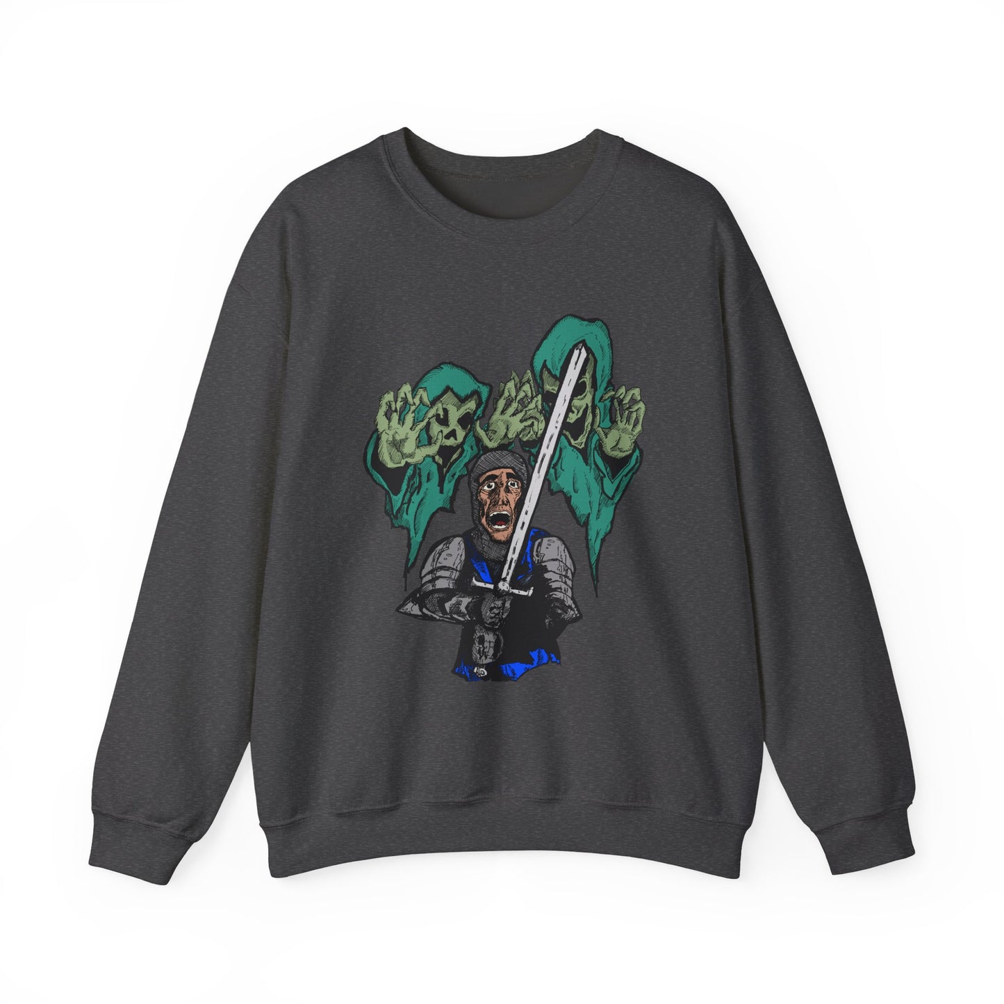 Knight Fright Inspired Unisex Crewneck Sweatshirt with Graphic Print