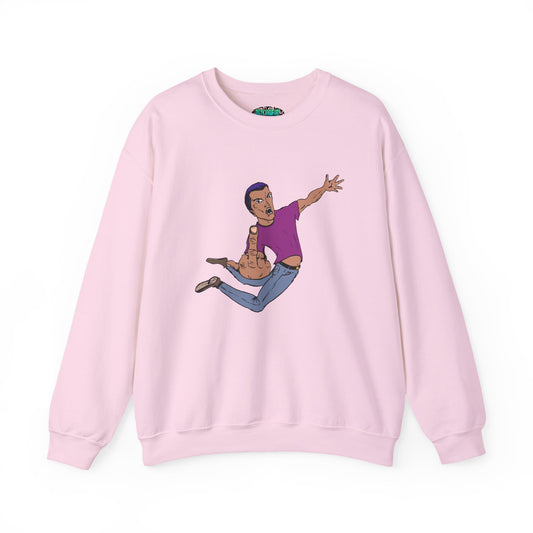 Flying Eff Dynamic Cartoon Character Crewneck Sweatshirt