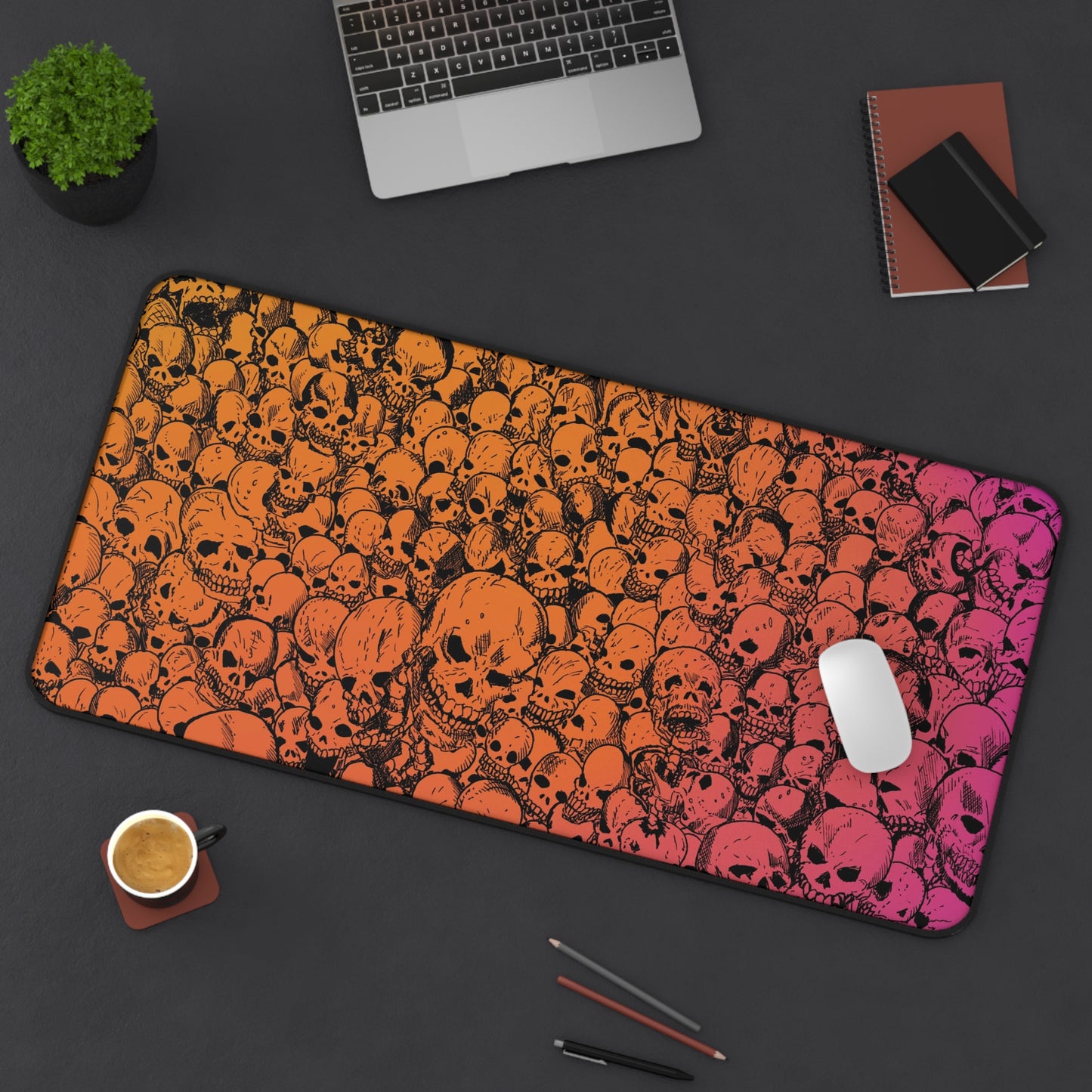 Gathering of Skulls - Southwestern Sunset - Desk Mat