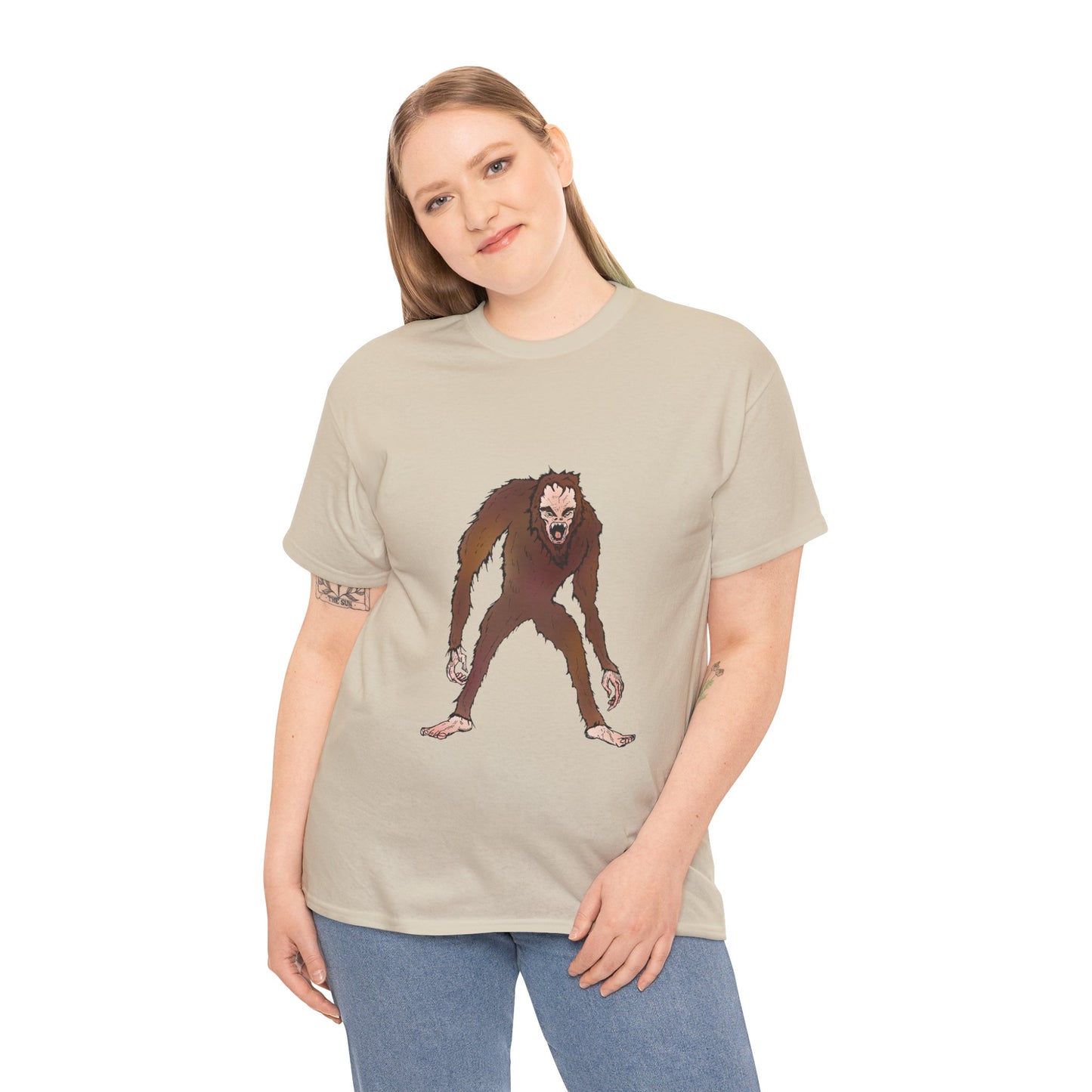 Bigfoot Sketch T‑Shirt — Retro Sasquatch Graphic Tee