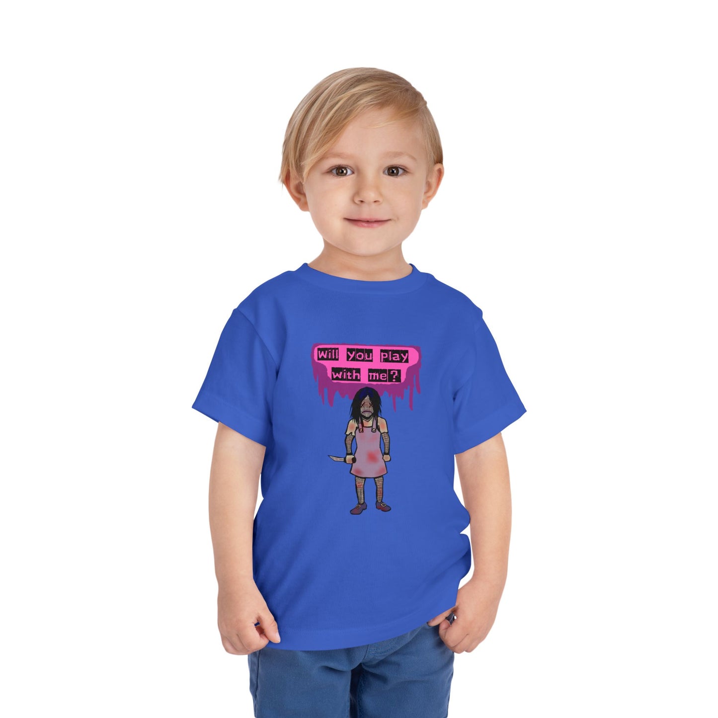Toddler Tee - Evil Doll - Will You Play With Me