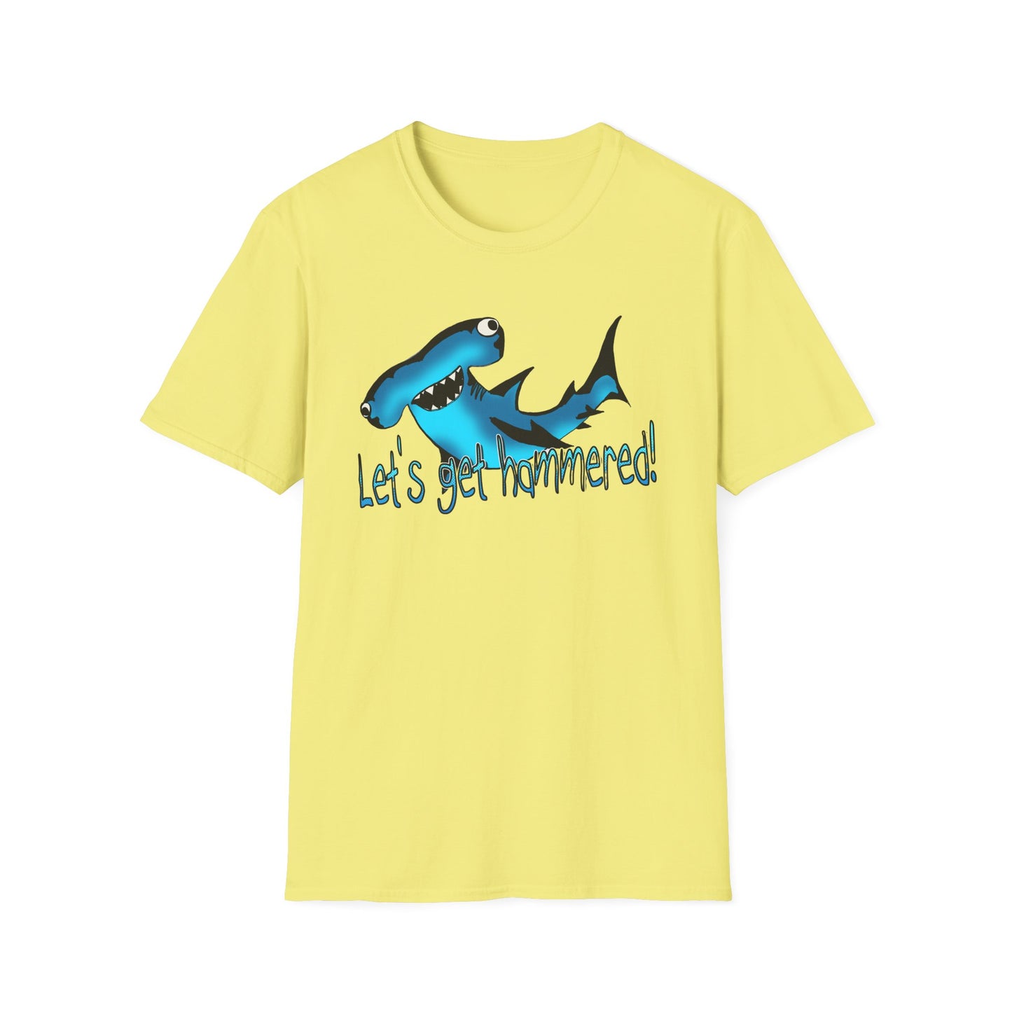 Hammered Shark Unisex T-Shirt – Let's Get Crunk Drinking Shirt