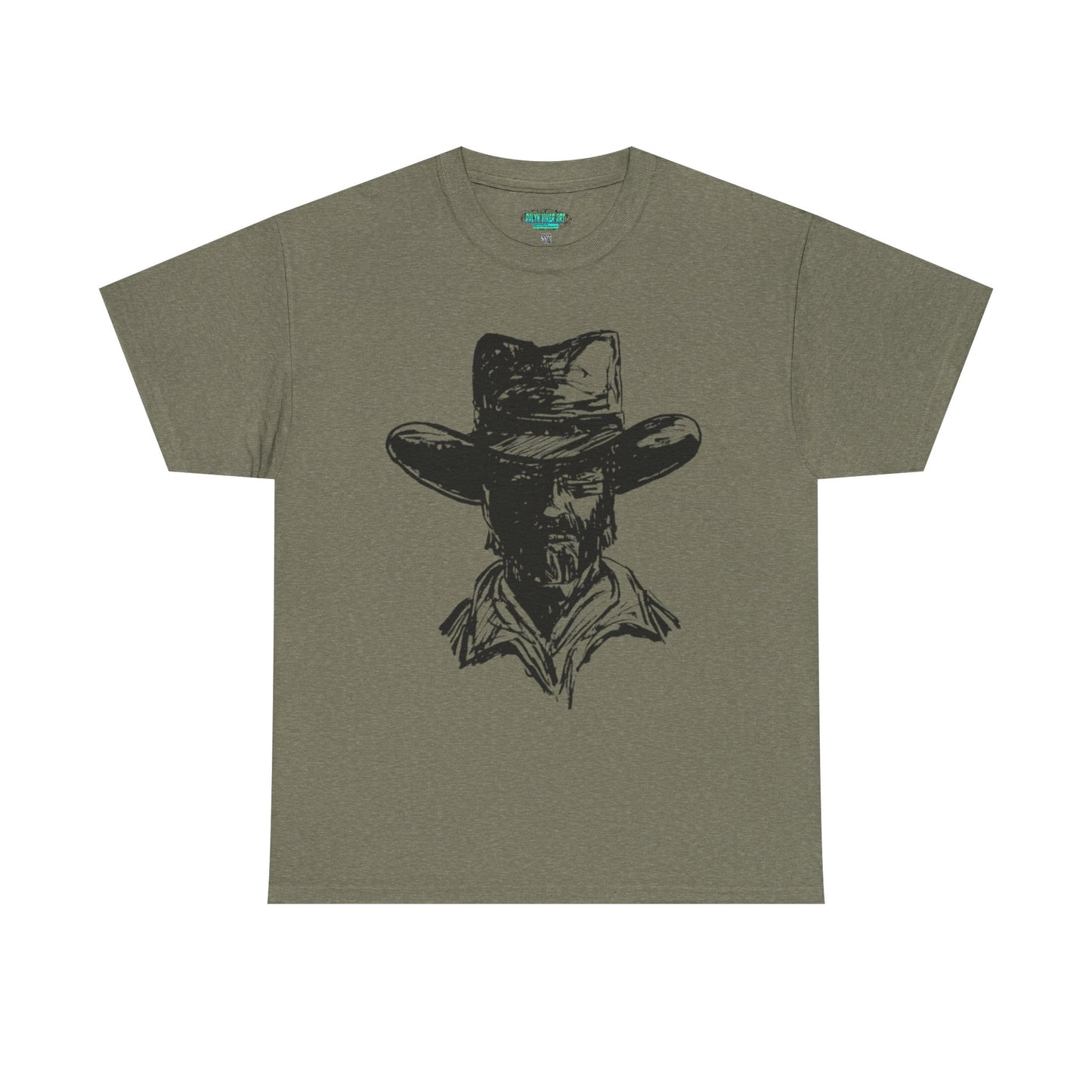 Rustic Cowboy Graphic Unisex Heavy Cotton Tee