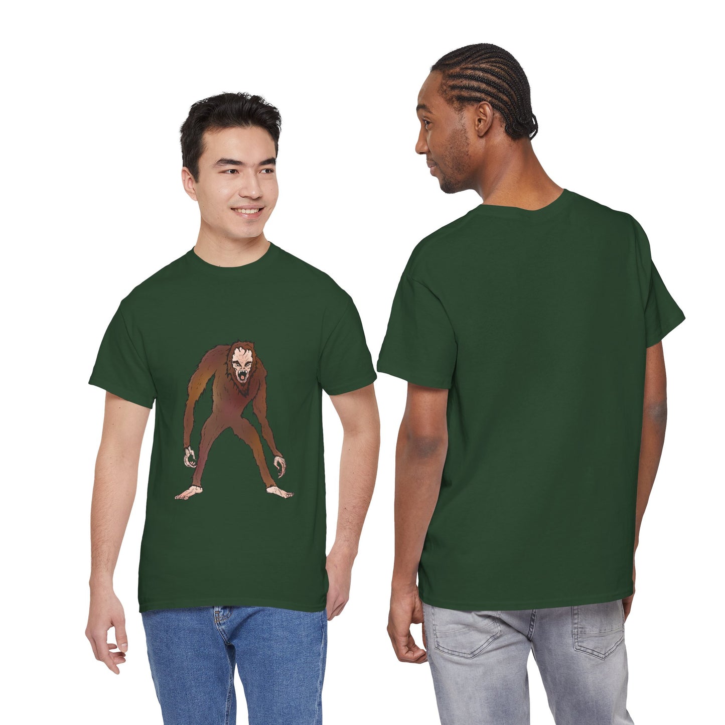 Bigfoot Sketch T‑Shirt — Retro Sasquatch Graphic Tee