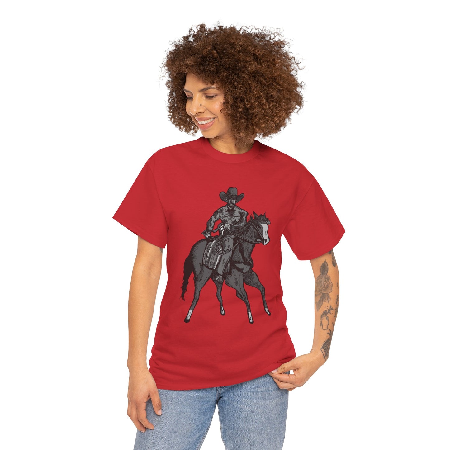Cowboy on Horseback T‑Shirt — Vintage Western Rodeo Tee