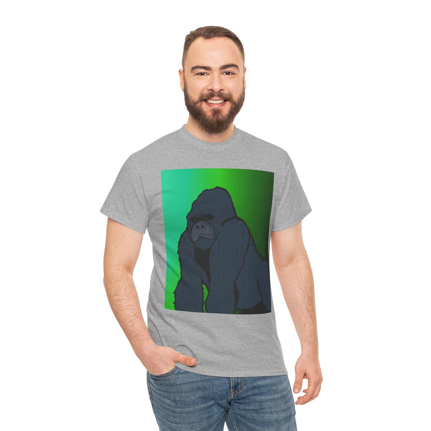 Gorilla Portrait Tee – Graphic Ape Illustration T-Shirt