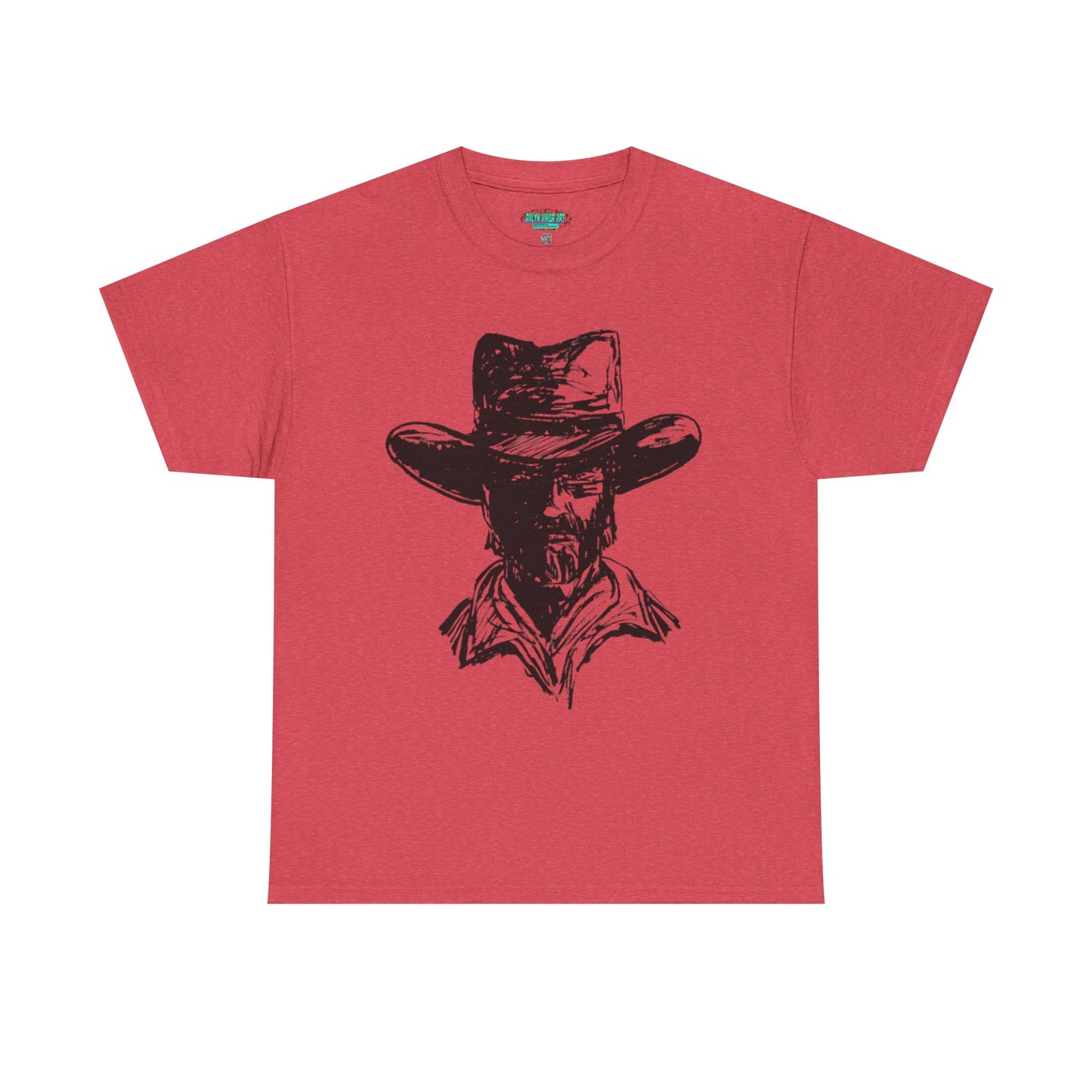 Rustic Cowboy Graphic Unisex Heavy Cotton Tee