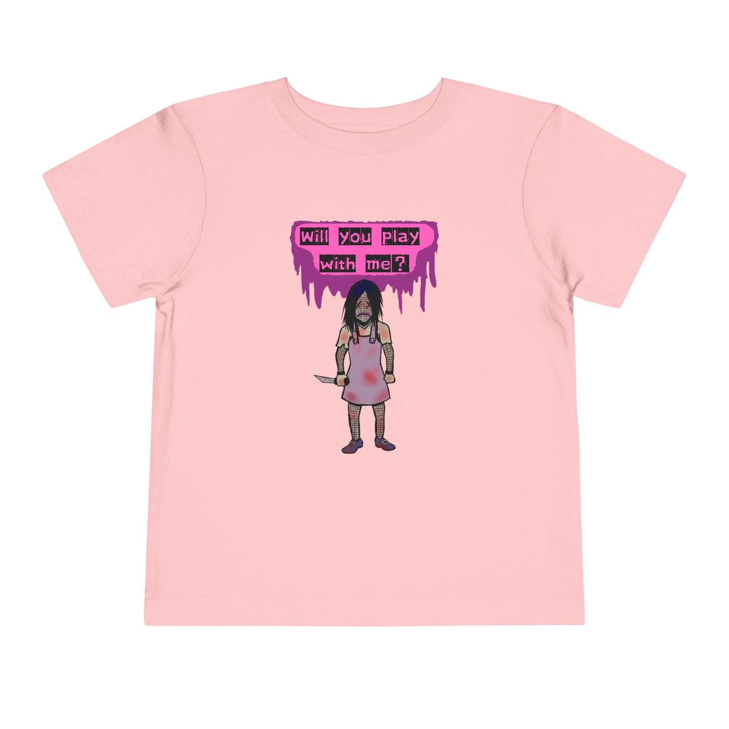 Toddler Tee - Evil Doll - Will You Play With Me