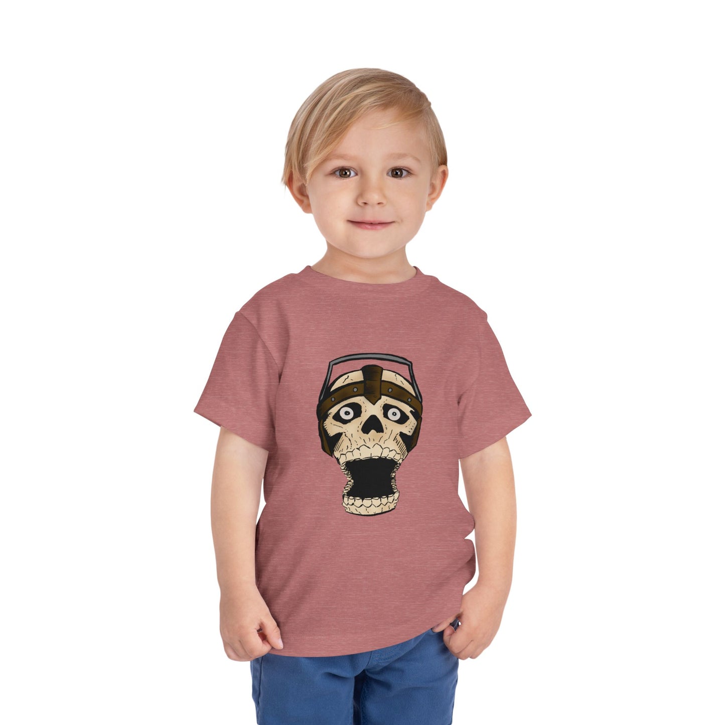 Toddler Tee — Playful Screaming Skull Graphic Kids' Shirt