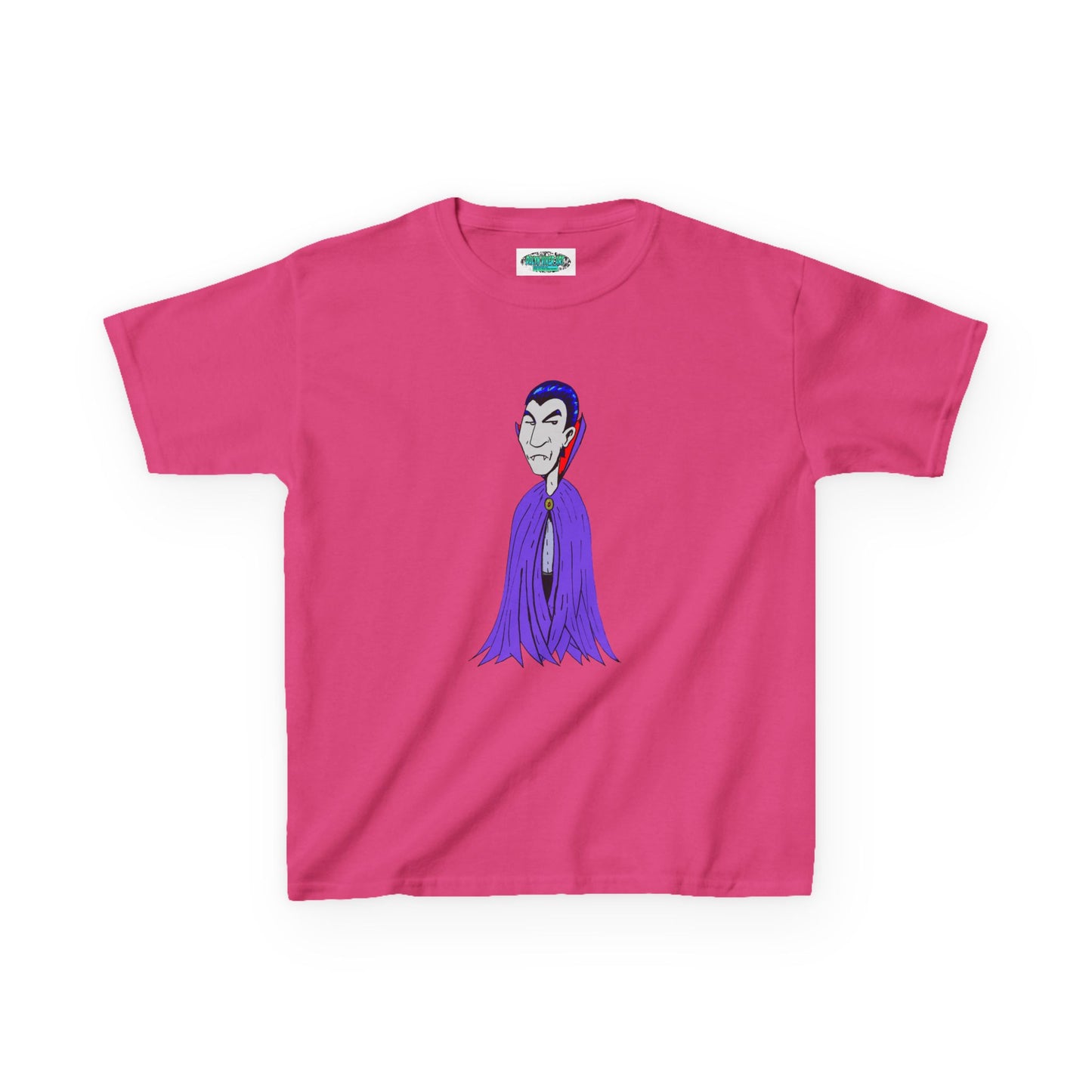 Kids Vampire T-Shirt — Cute Purple Dracula Tee for Halloween