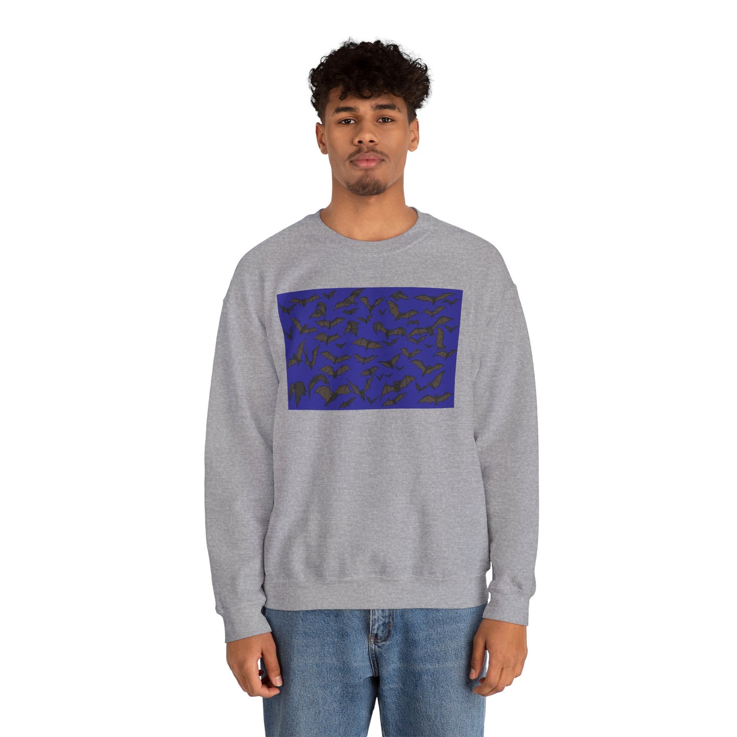 Stylish Bats Unisex Crewneck Sweatshirt with Abstract Design