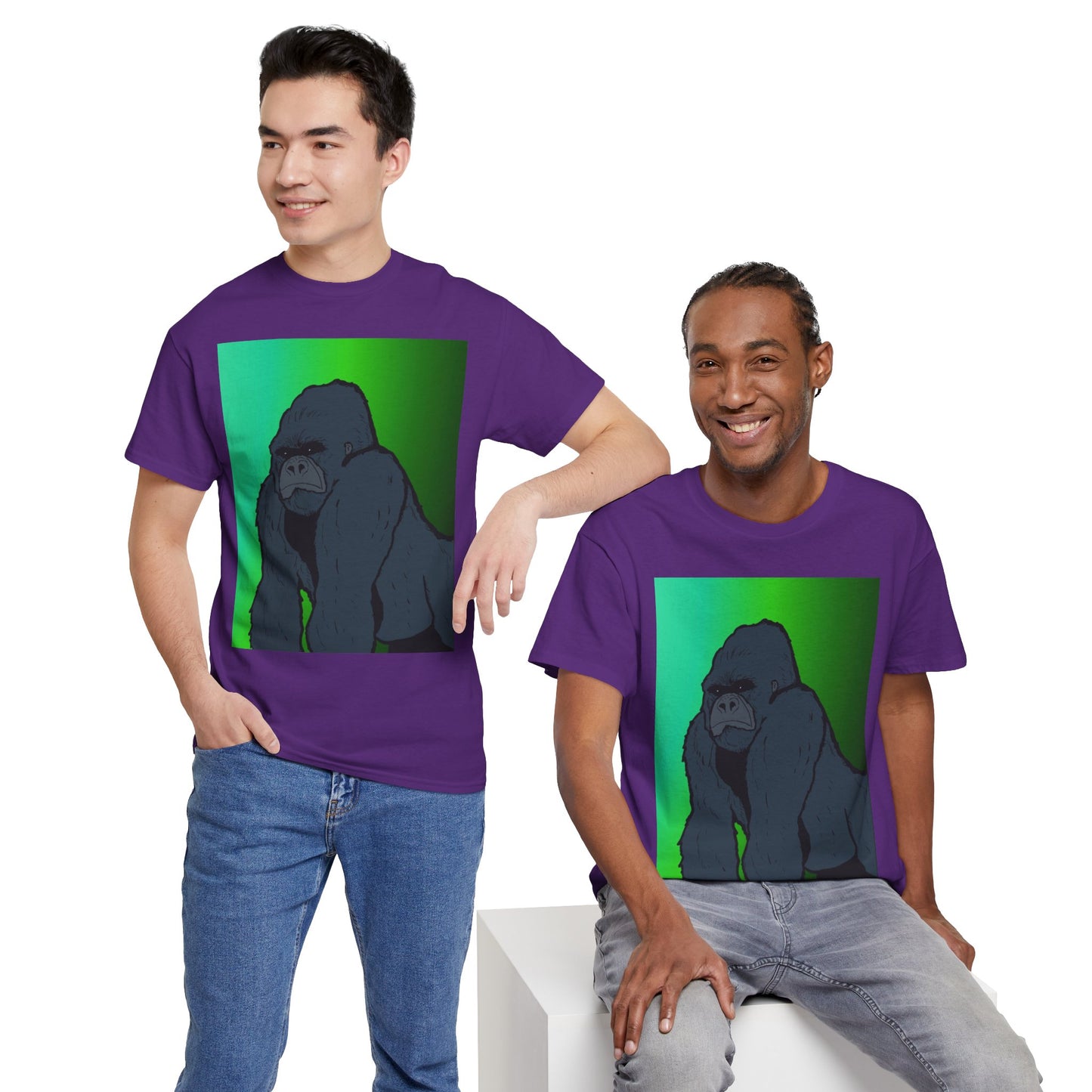Gorilla Portrait Tee – Graphic Ape Illustration T-Shirt