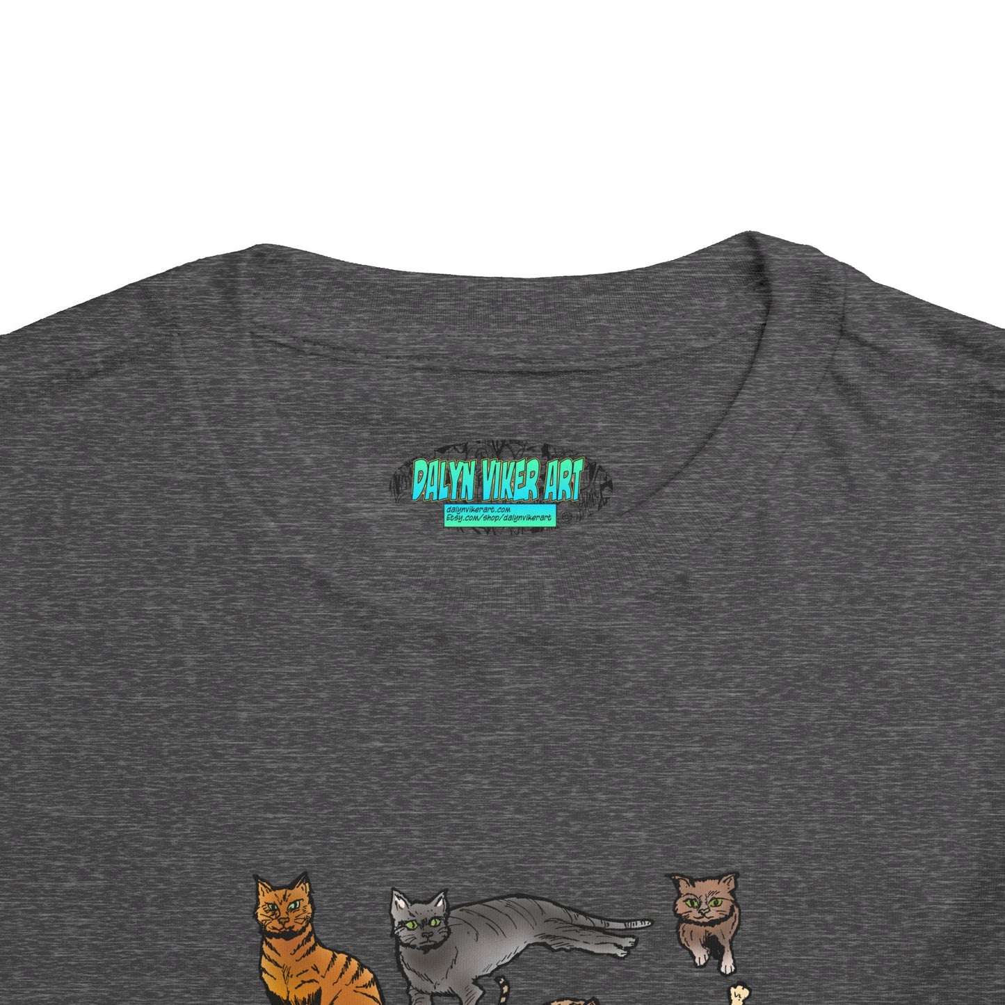 Toddler Tee — Playful Cat Pack Graphic Shirt for Kids