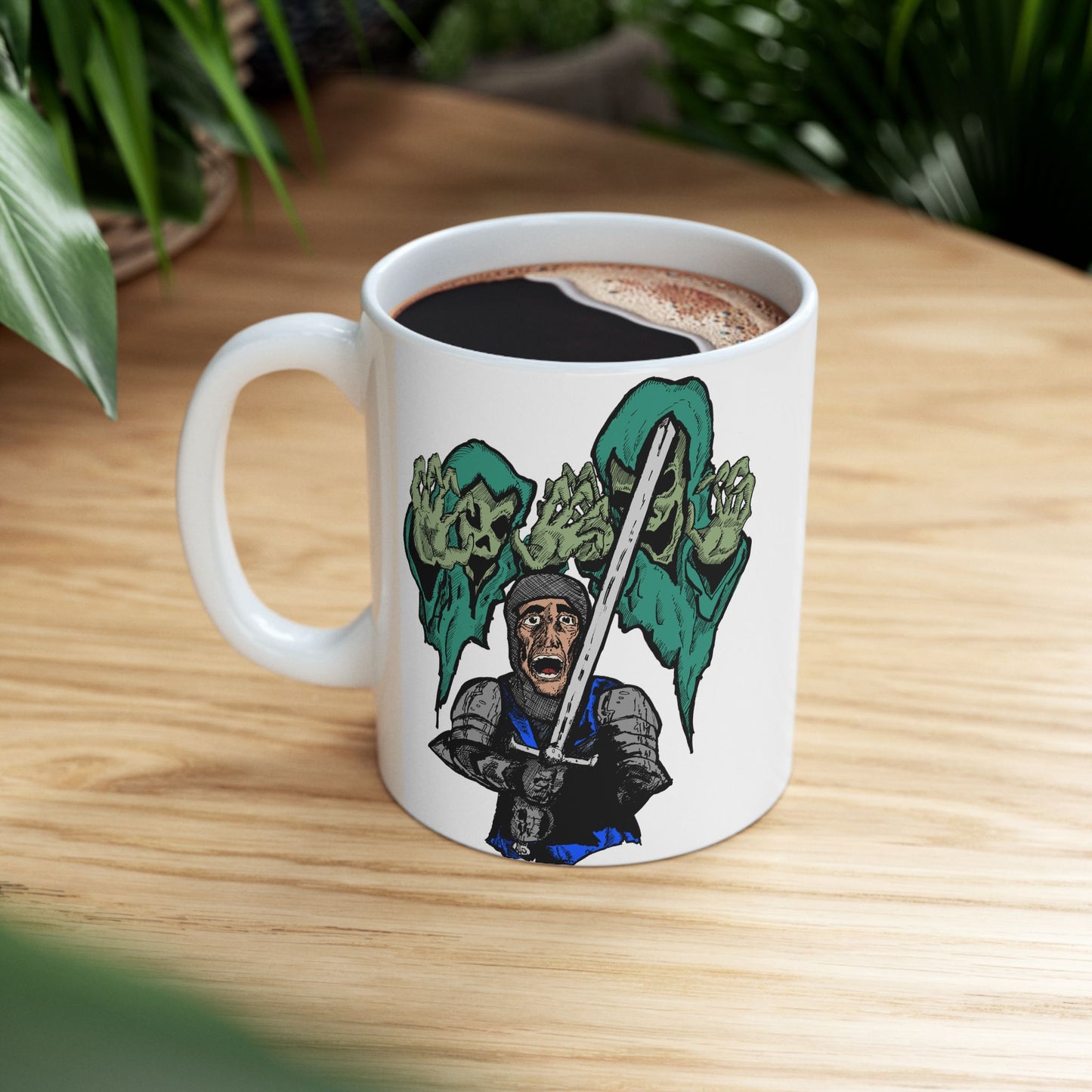 Knight Fright - Spooky Monster Ceramic Mug - Perfect for Halloween & Horror Lovers