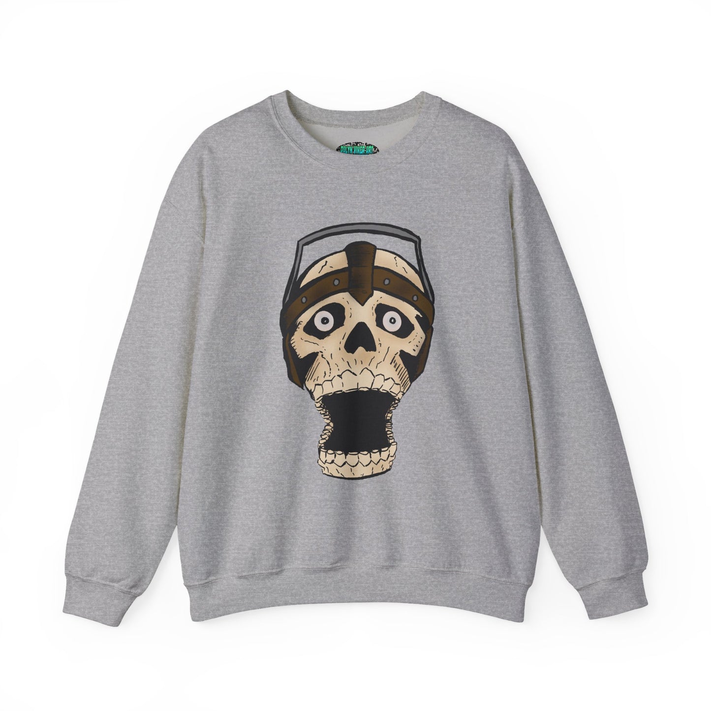 Screaming Skull Graphic Crewneck Sweatshirt - Unisex Heavy Blend™