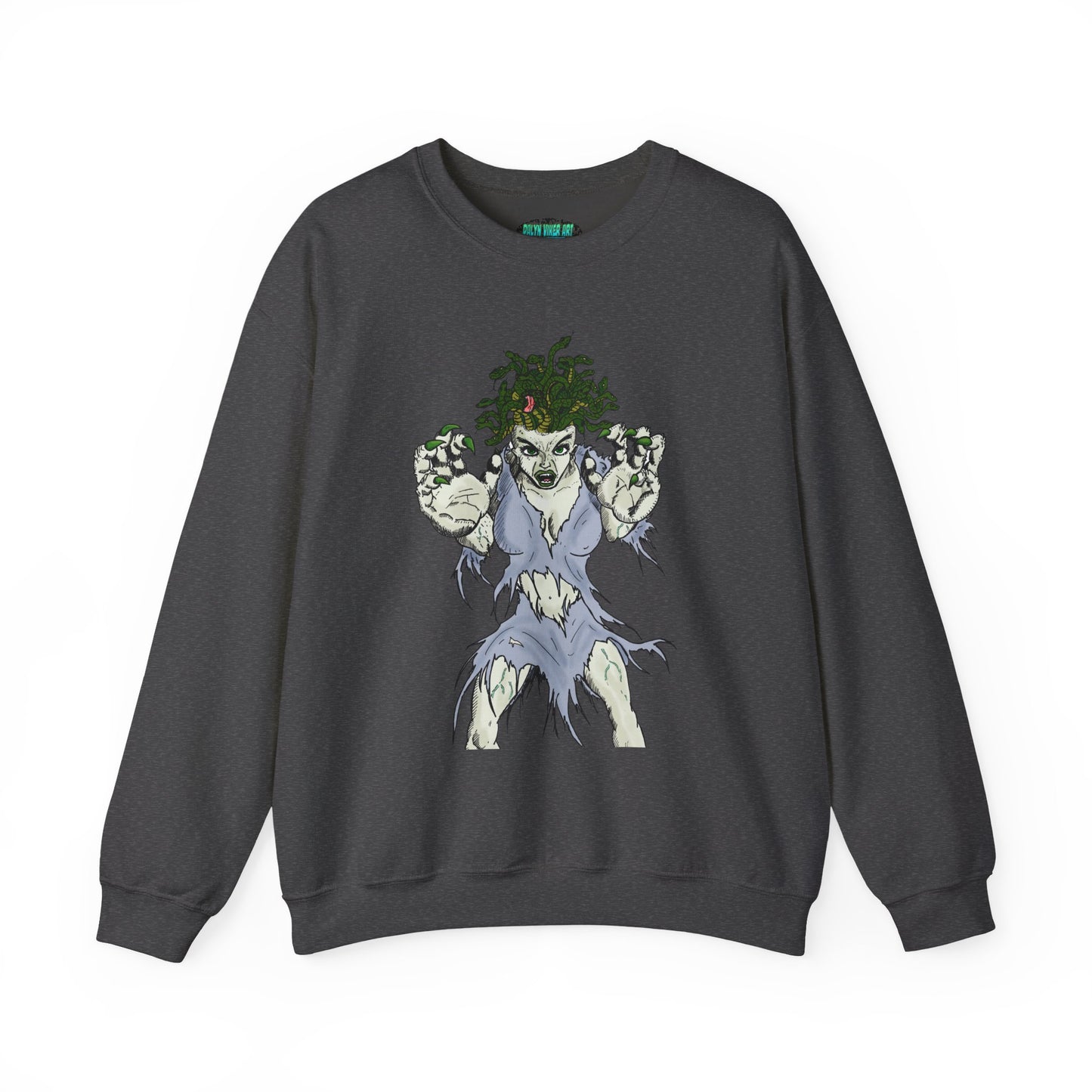 Medusa Inspired Unisex Heavy Blend Crewneck Sweatshirt
