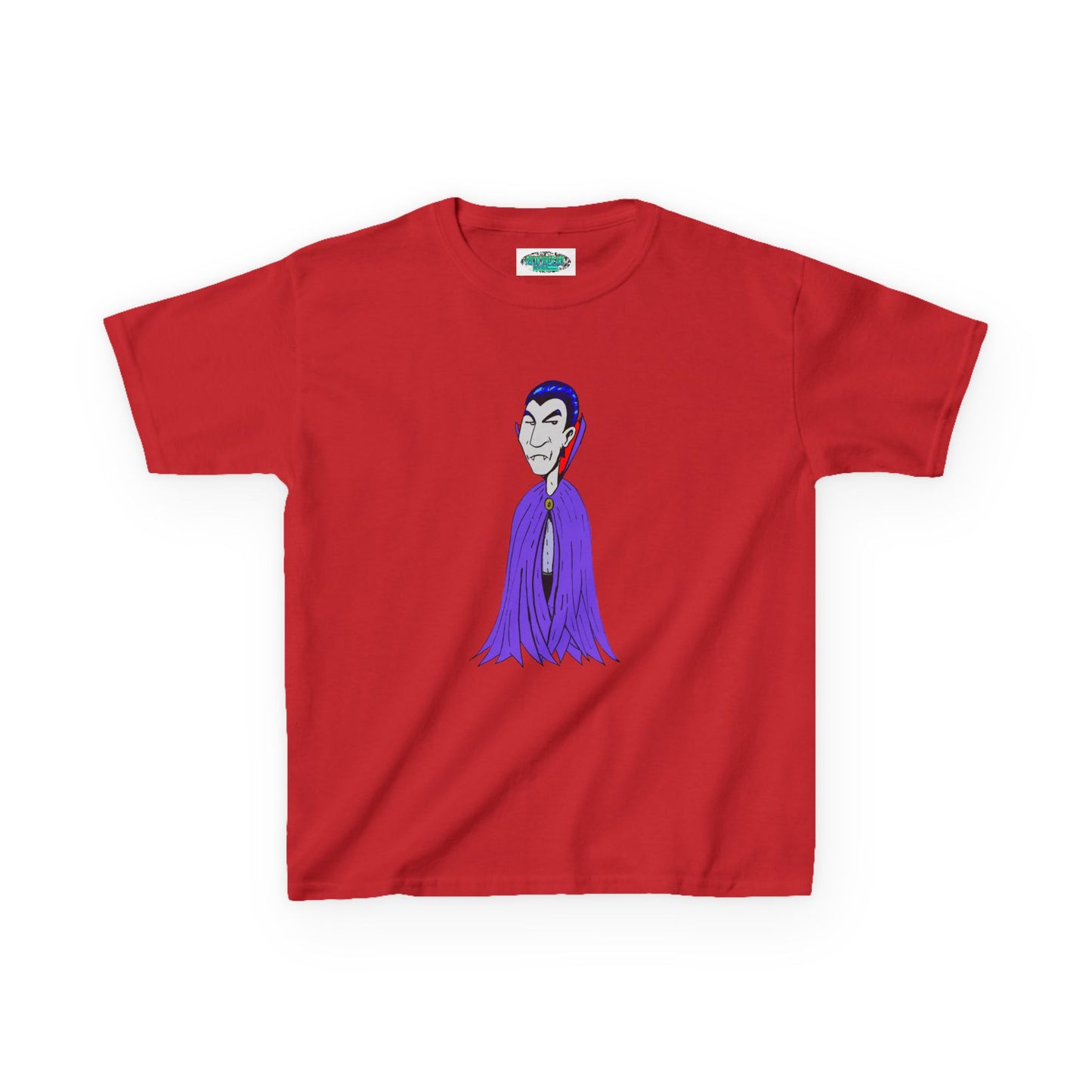 Kids Vampire T-Shirt — Cute Purple Dracula Tee for Halloween