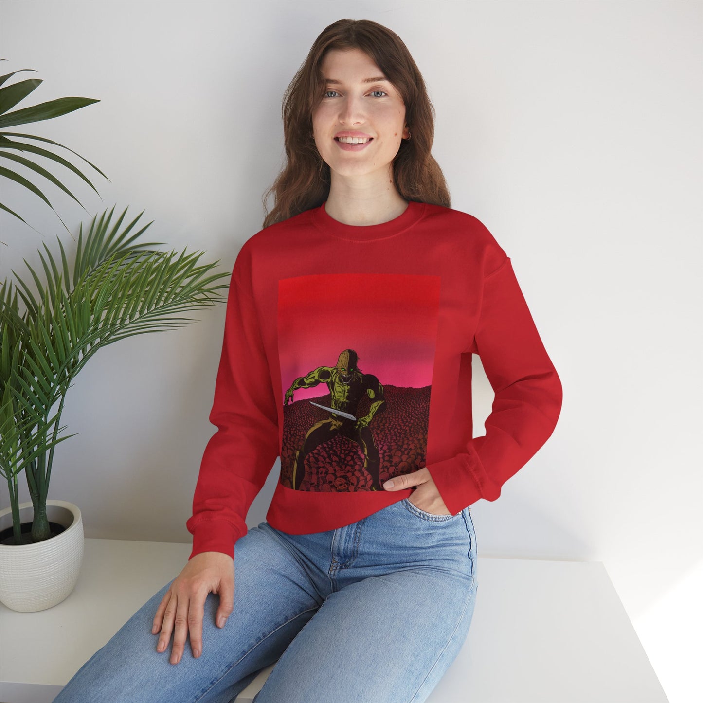 Retro Skull Master Graphic Unisex Crewneck Sweatshirt