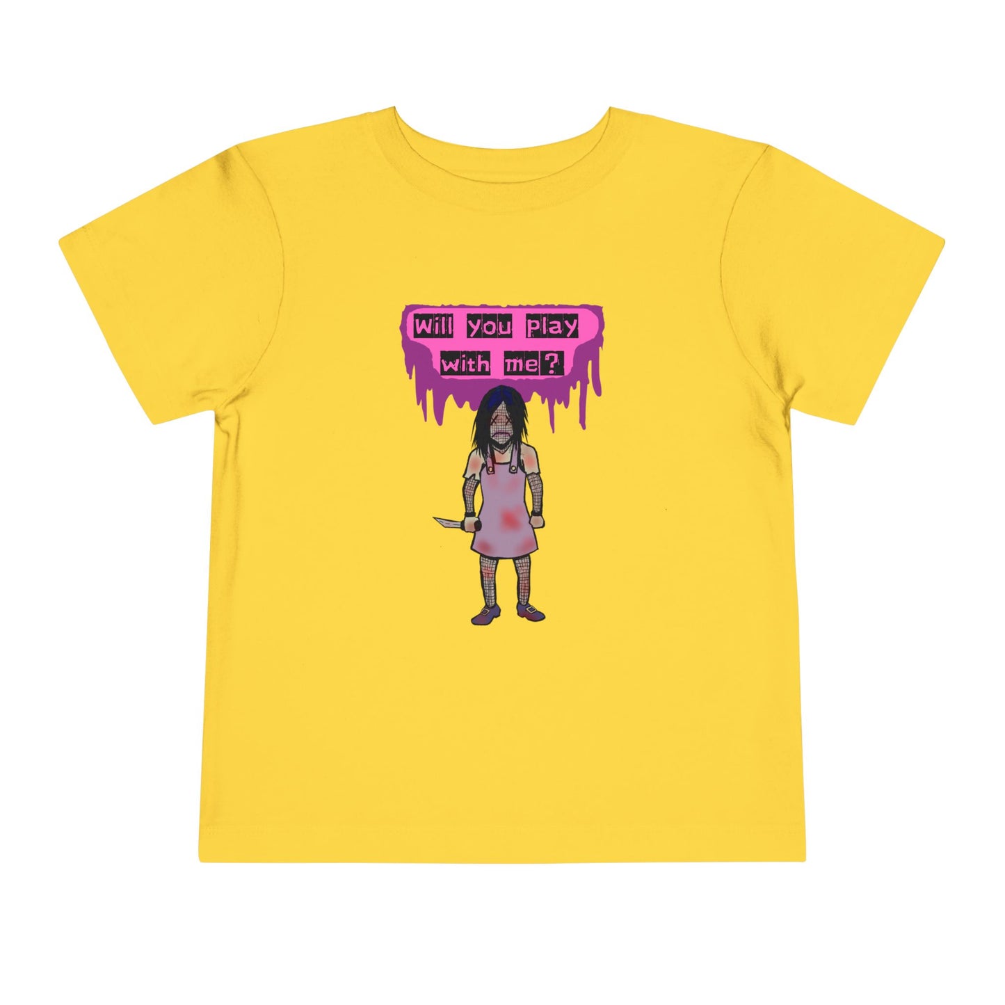 Toddler Tee - Evil Doll - Will You Play With Me