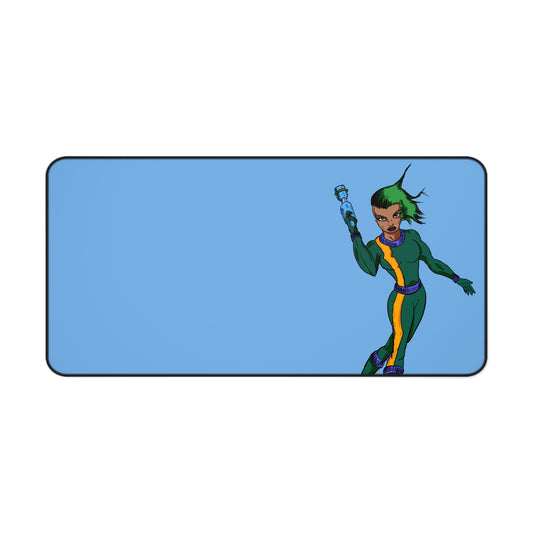 Cosmic Superhero Desk Mat, Gaming Mouse Pad, Office Decor, College Dorm Gift, Unique Workspace Accessory