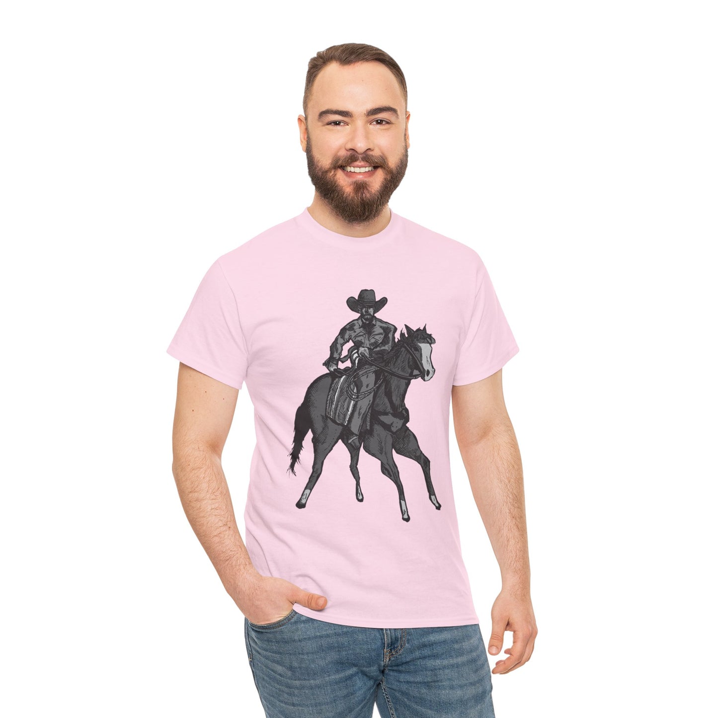 Cowboy on Horseback T‑Shirt — Vintage Western Rodeo Tee
