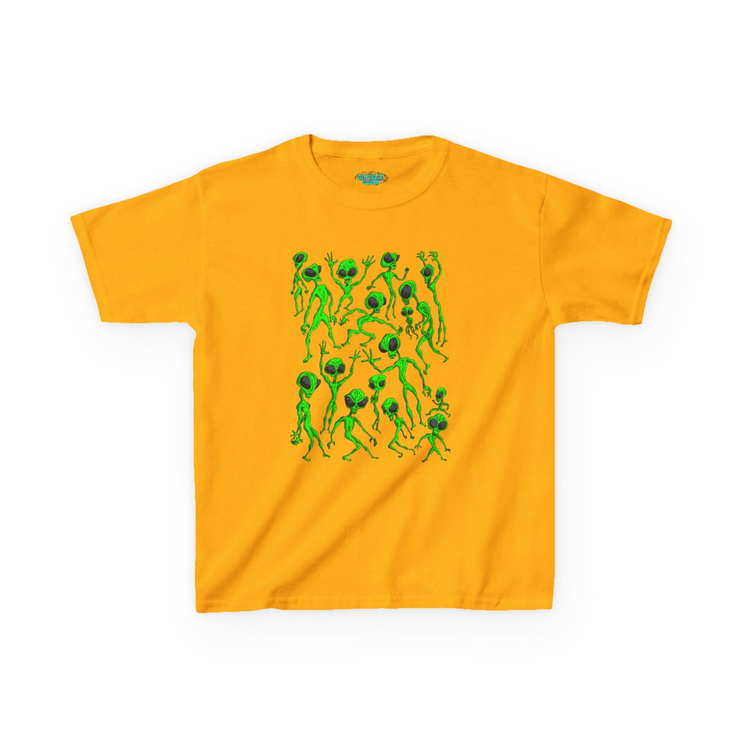 Kids Alien Dance Party T‑Shirt — Fun Green Alien Graphic Tee for Children